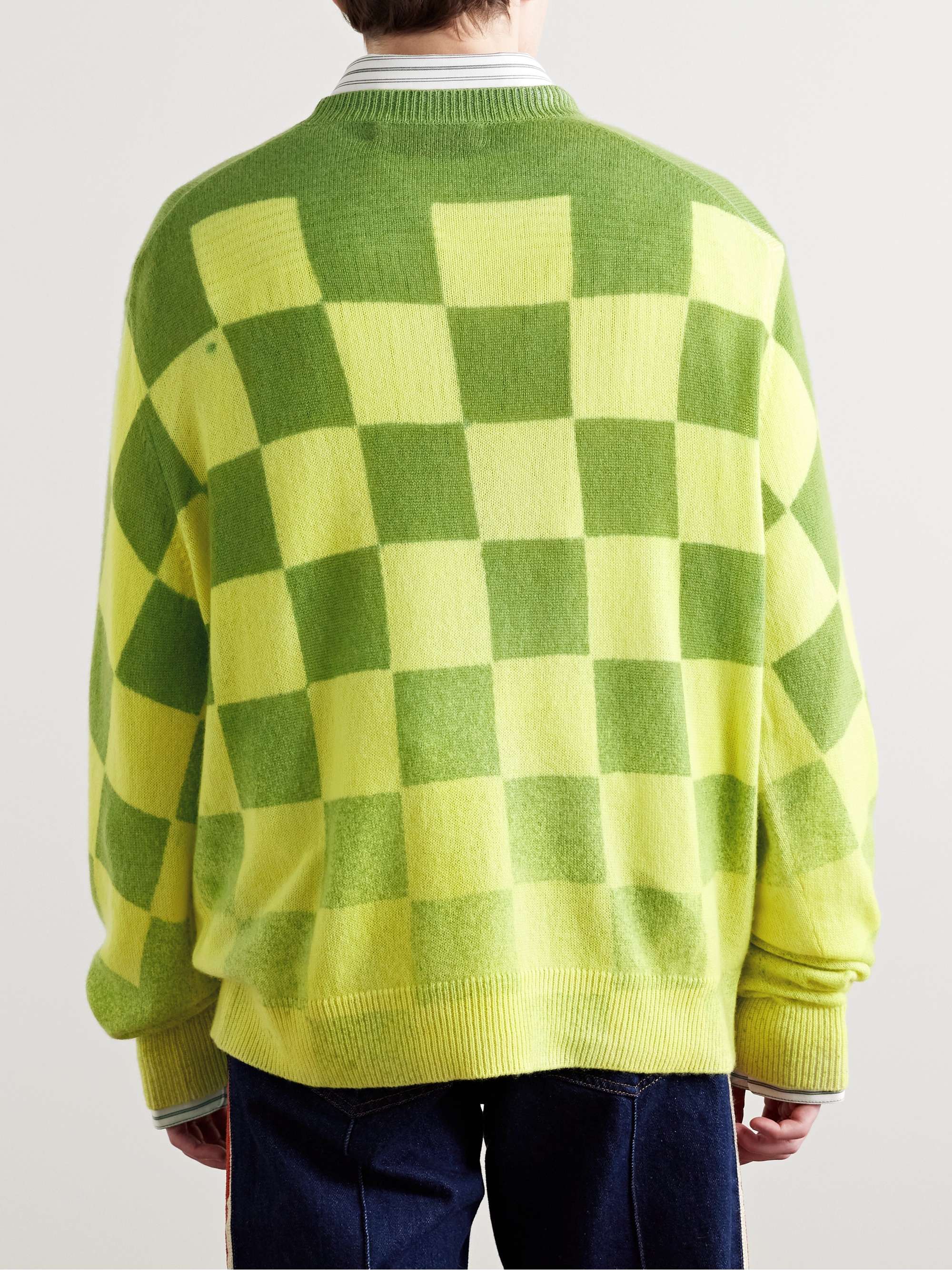 Checked Cashmere Sweater view