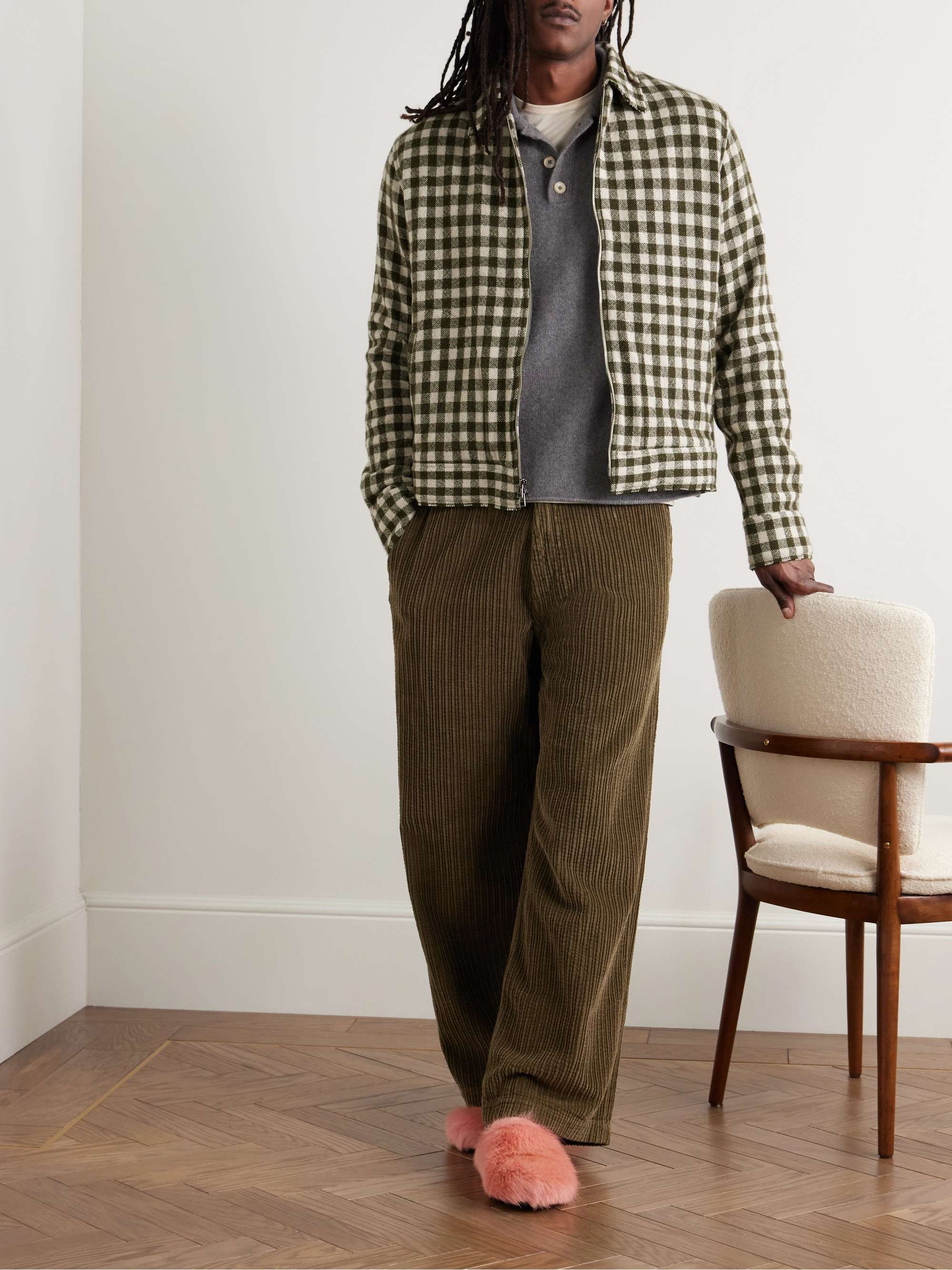 Decon Gingham Cashmere Jacket view