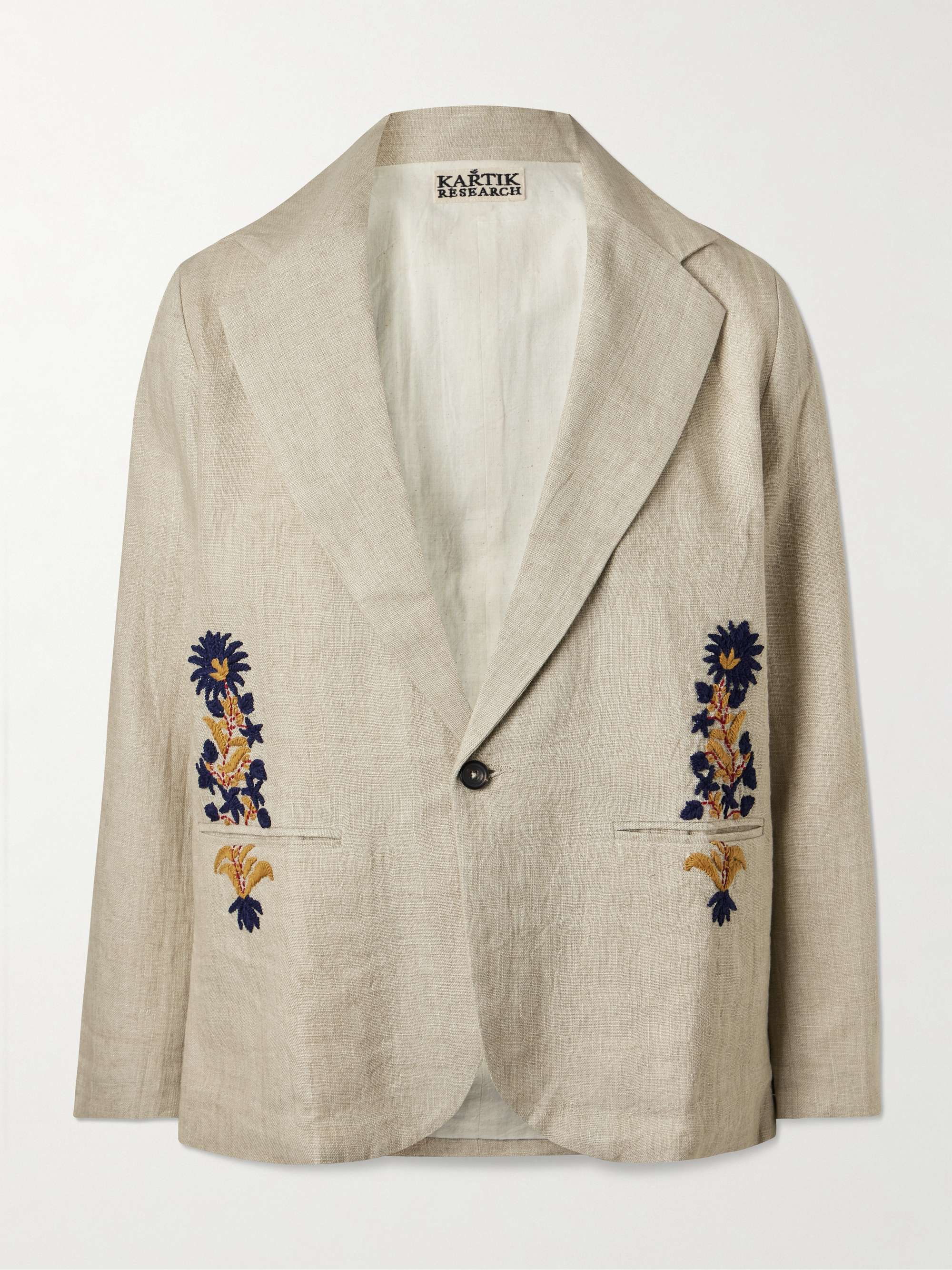 Embroidered Linen Jacket view