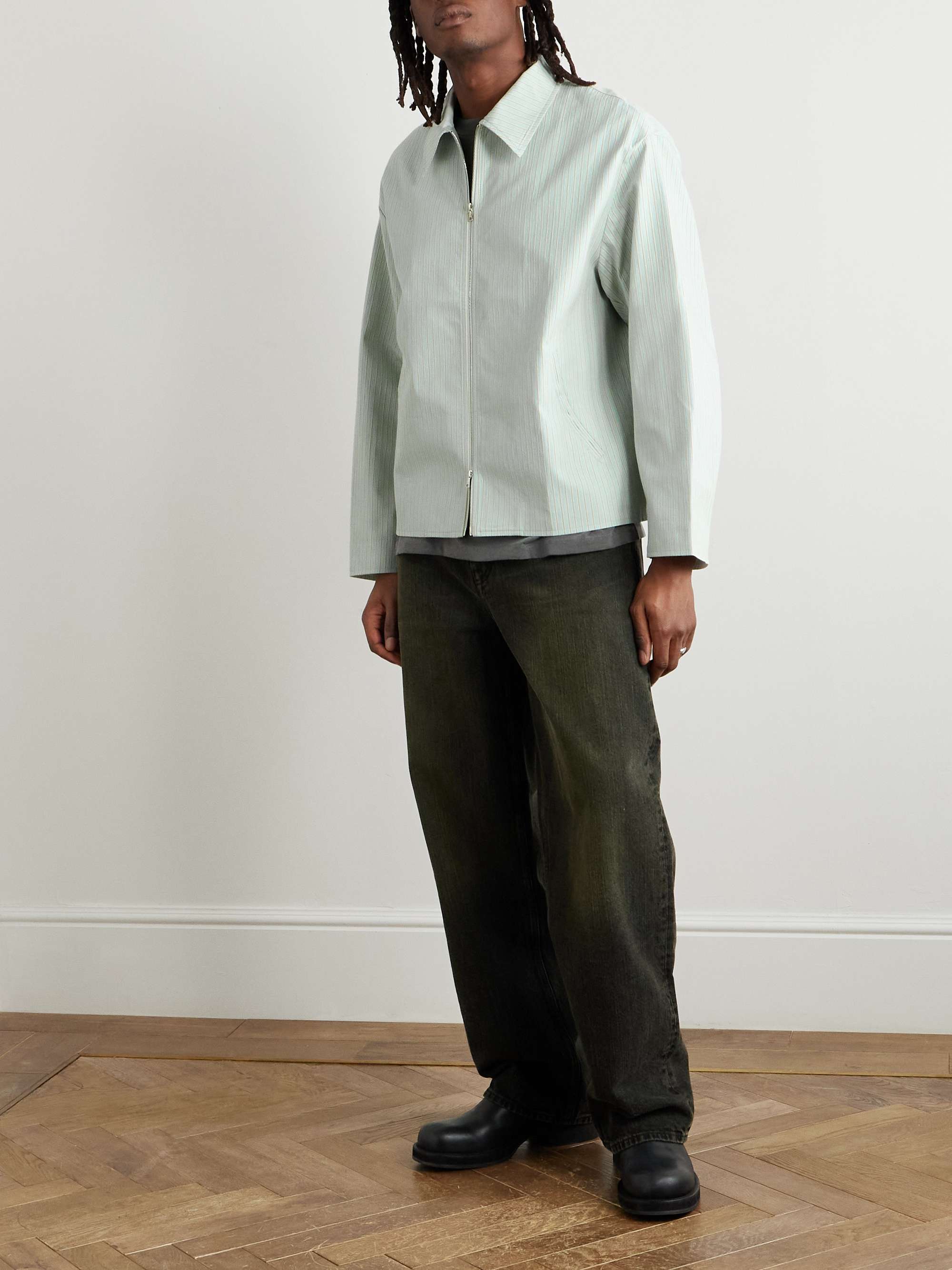 Striped Cotton Jacket view