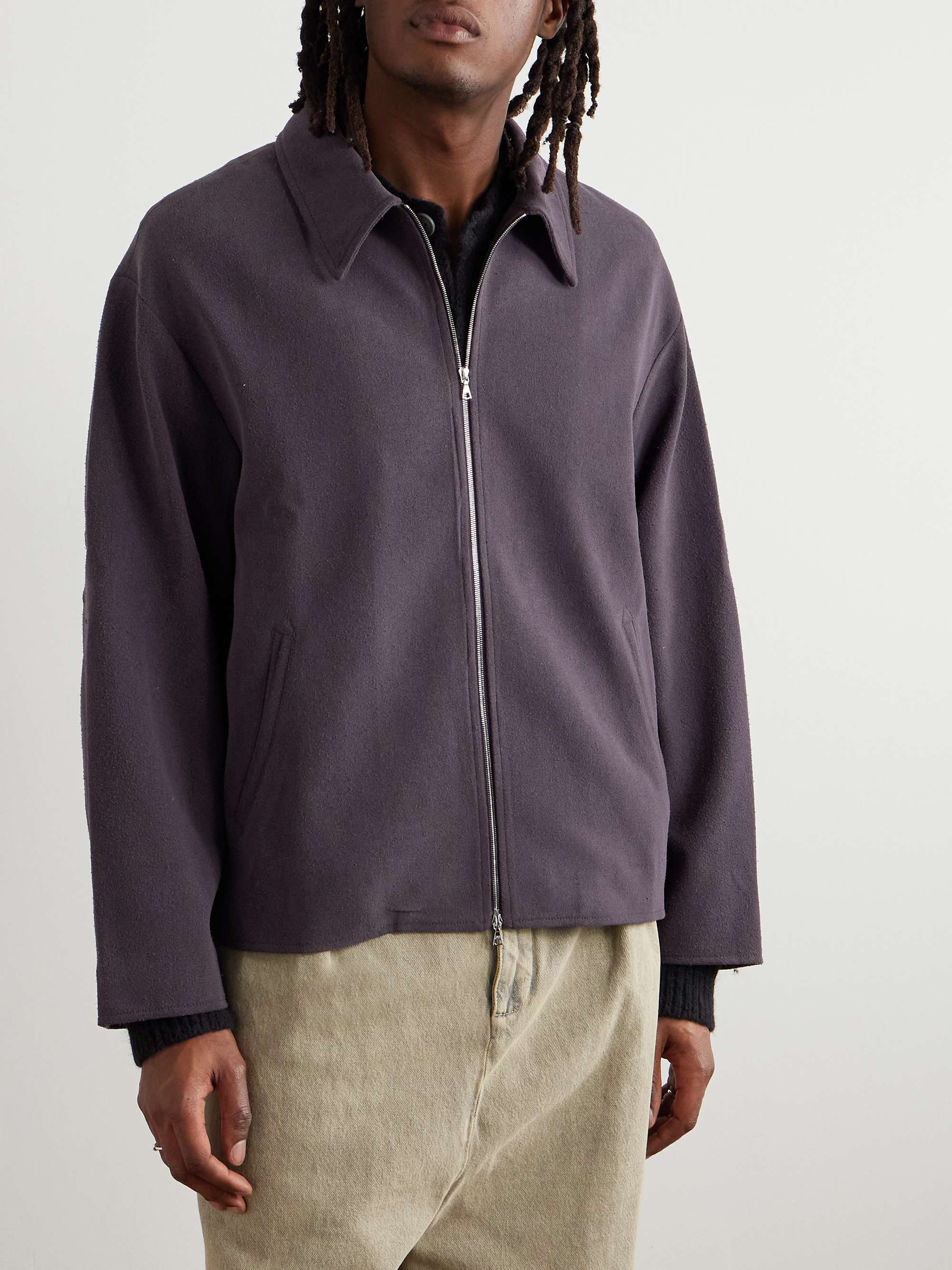 Washed Silk-Twill Jacket view