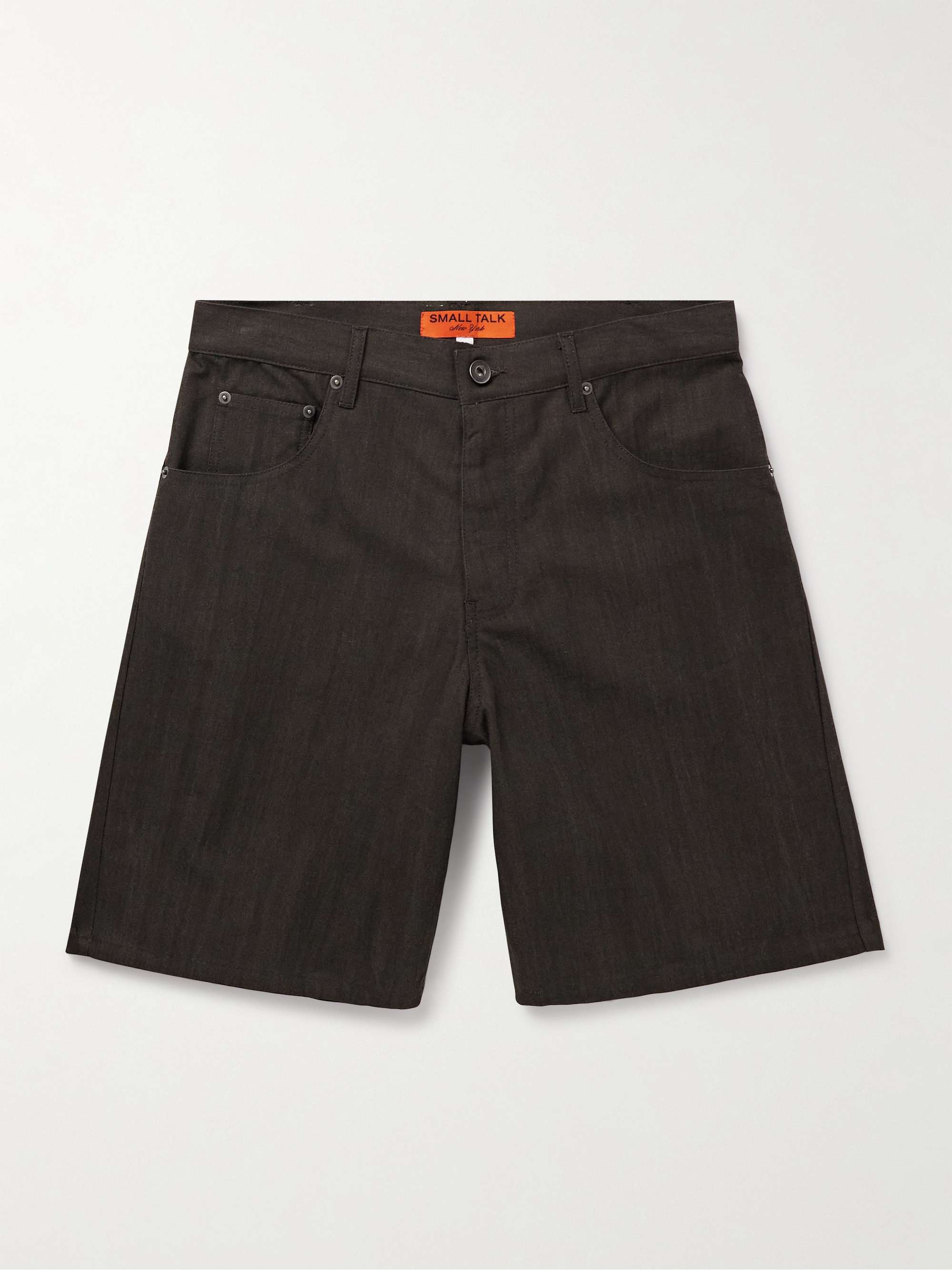 Straight-Leg Cotton-Canvas Shorts view