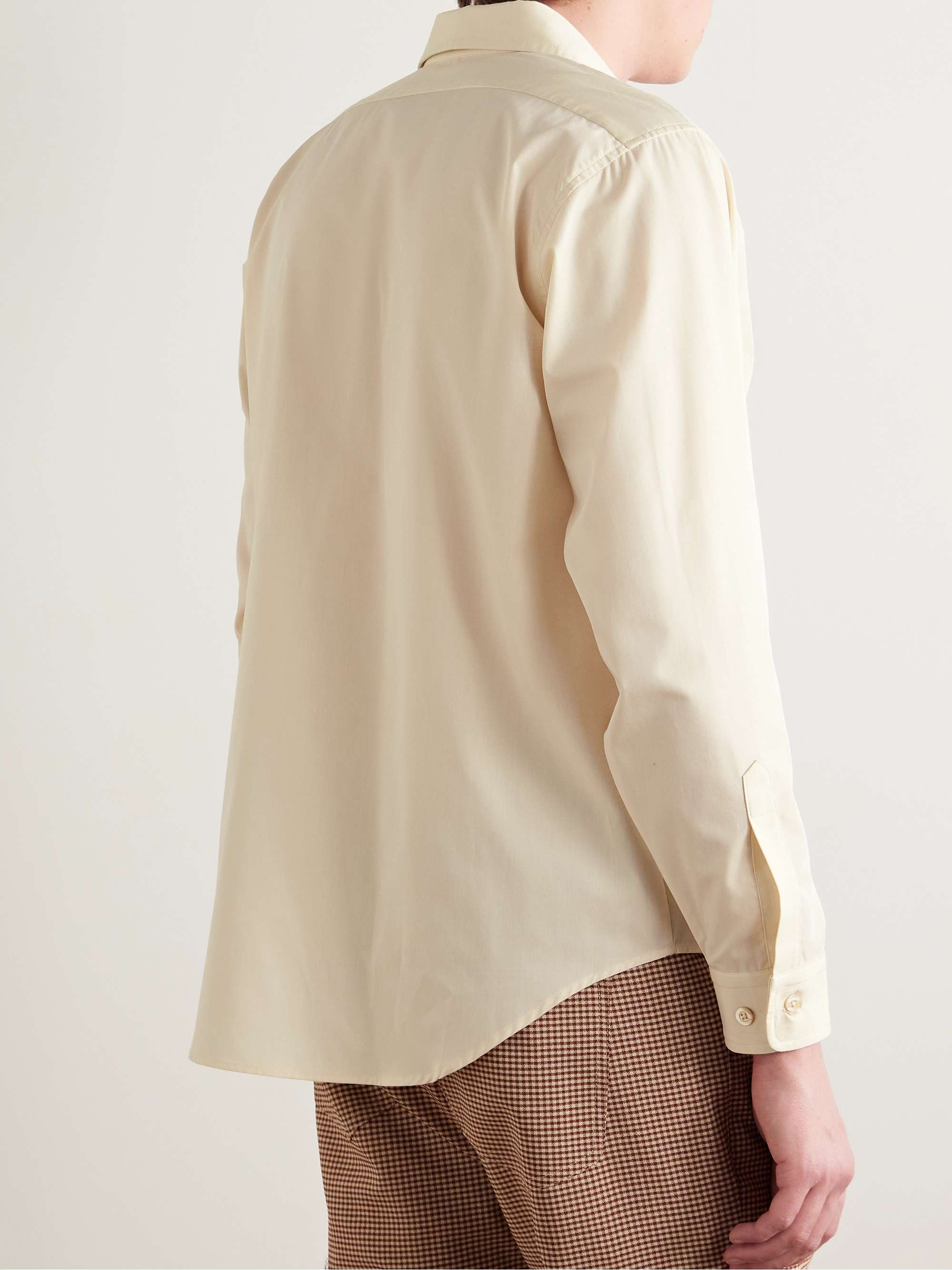 Printed Cotton-Poplin Shirt view