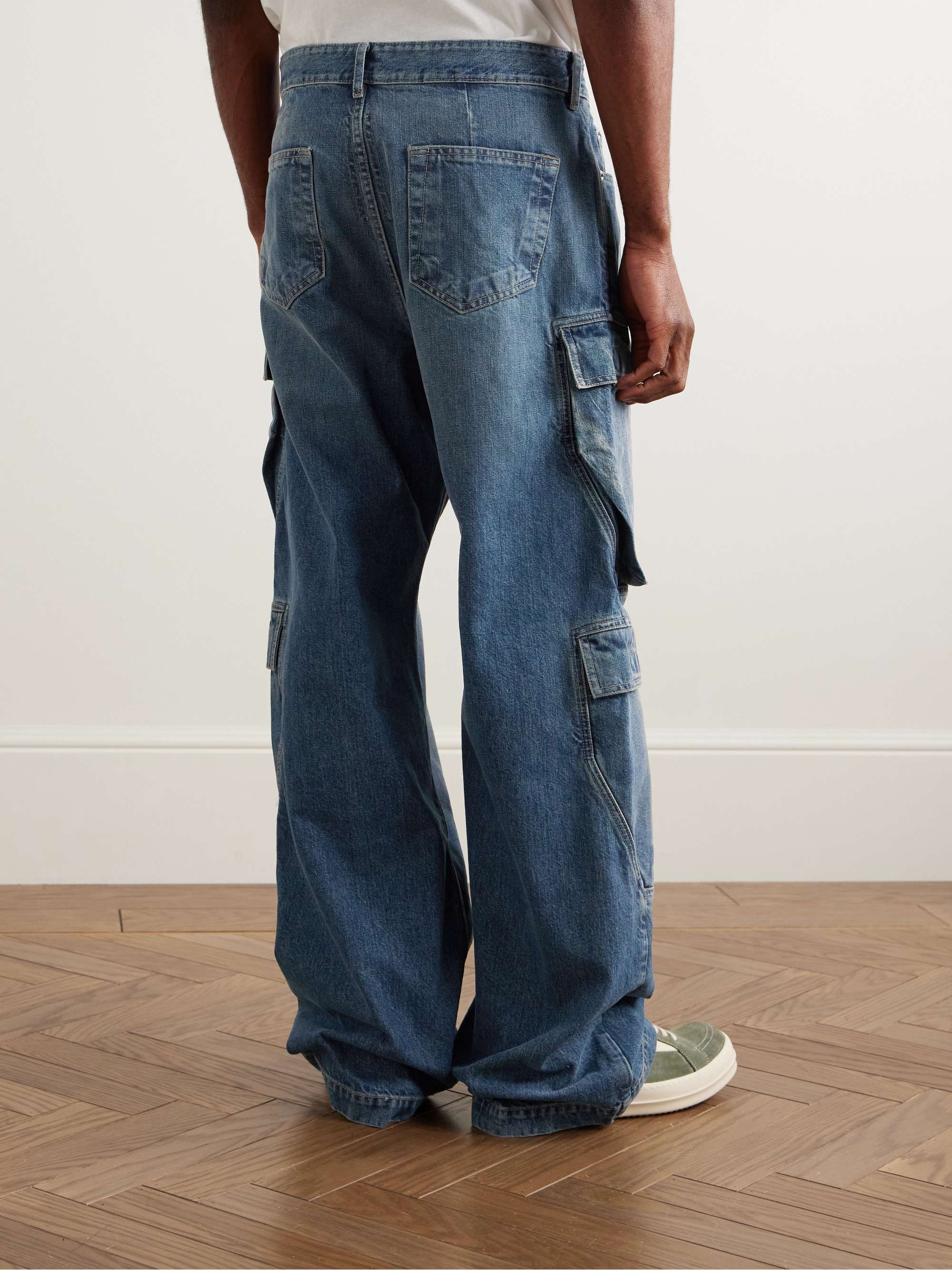 Wide-Leg Cargo Jeans view
