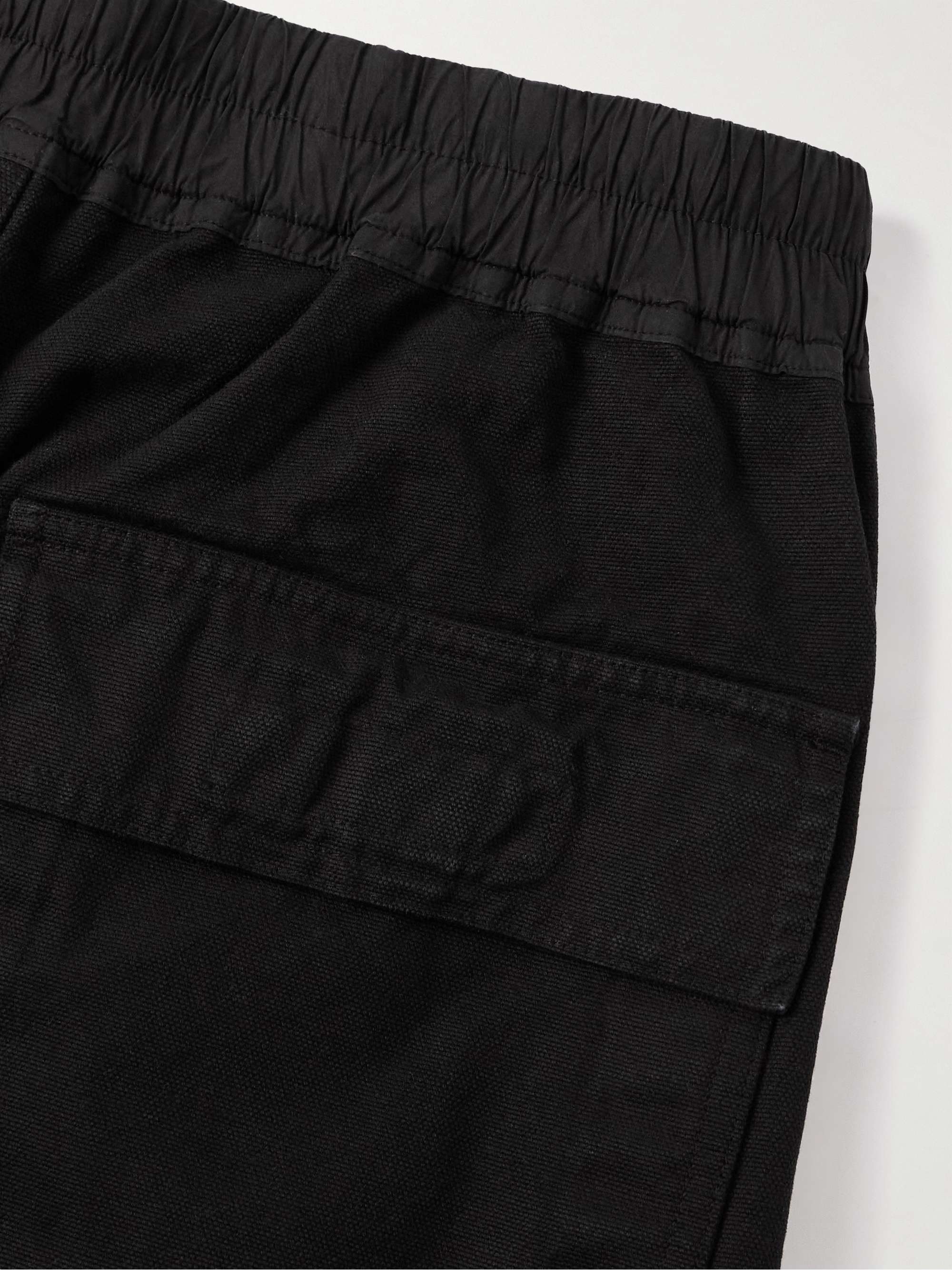 Pusher Wide-Leg Cotton-Canvas Drawstring Trousers view