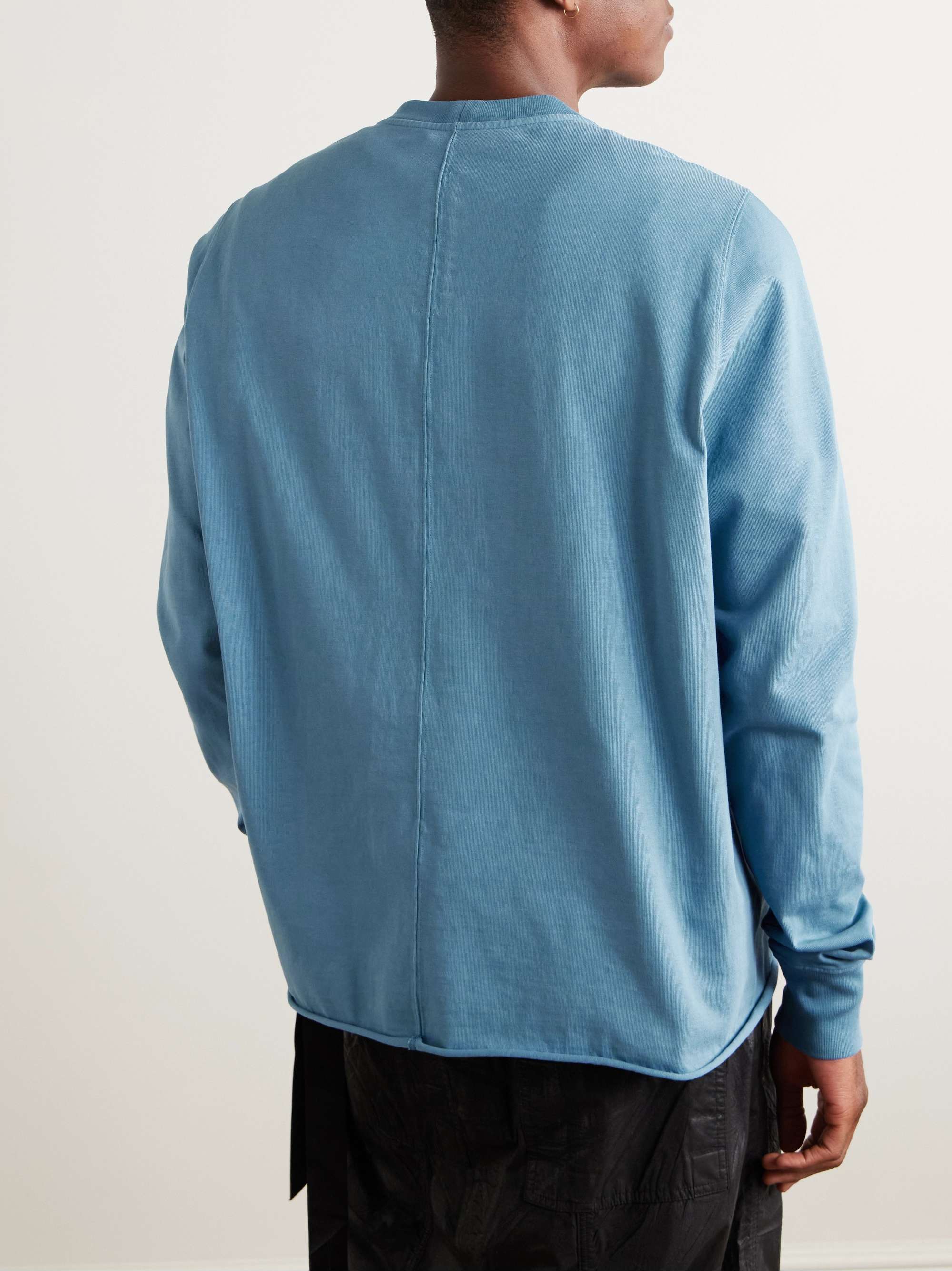 Jacquard-Trimmed Cotton-Jersey Sweatshirt view
