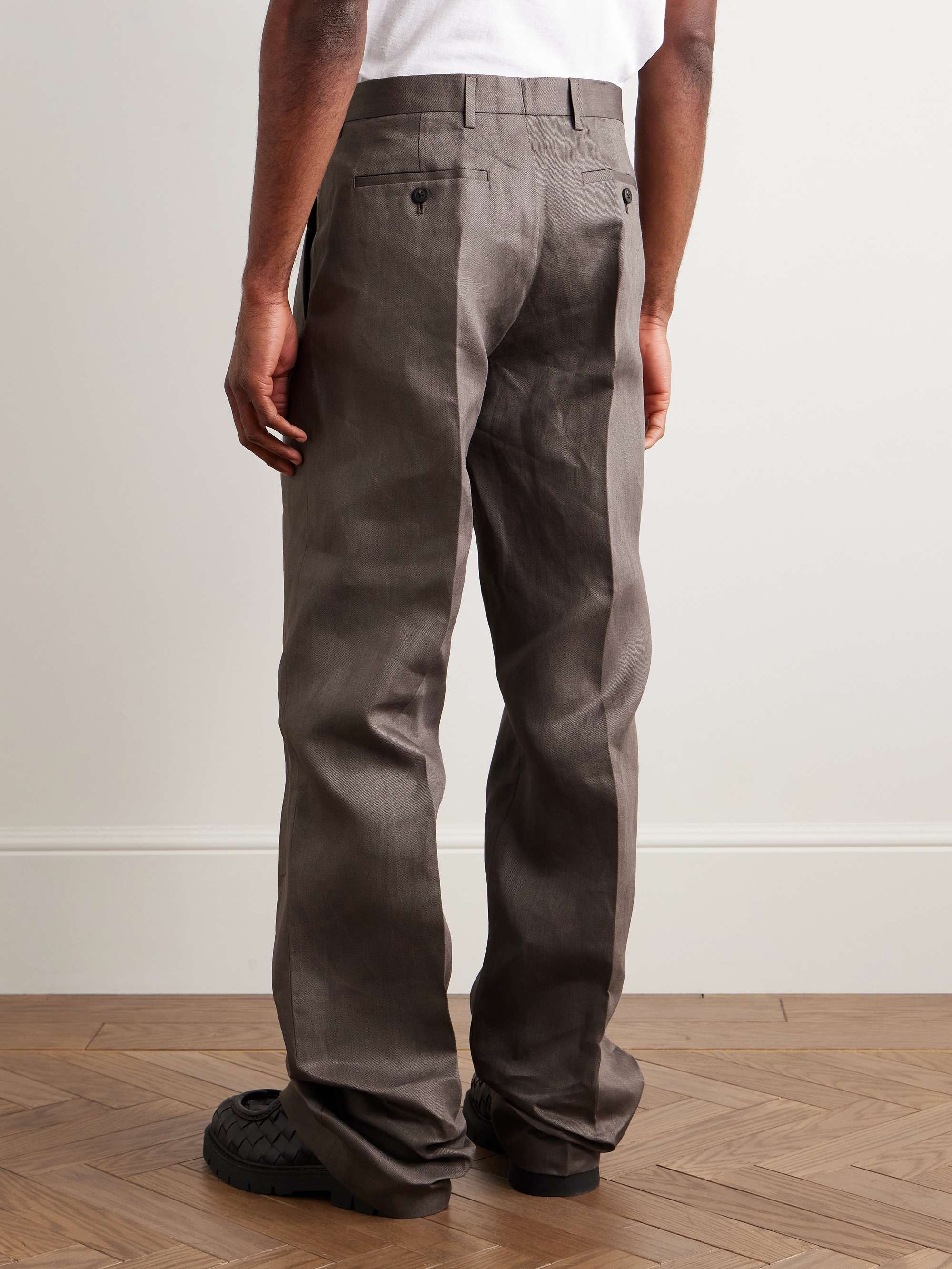 Dietrich Straight-Leg Twill Trousers view