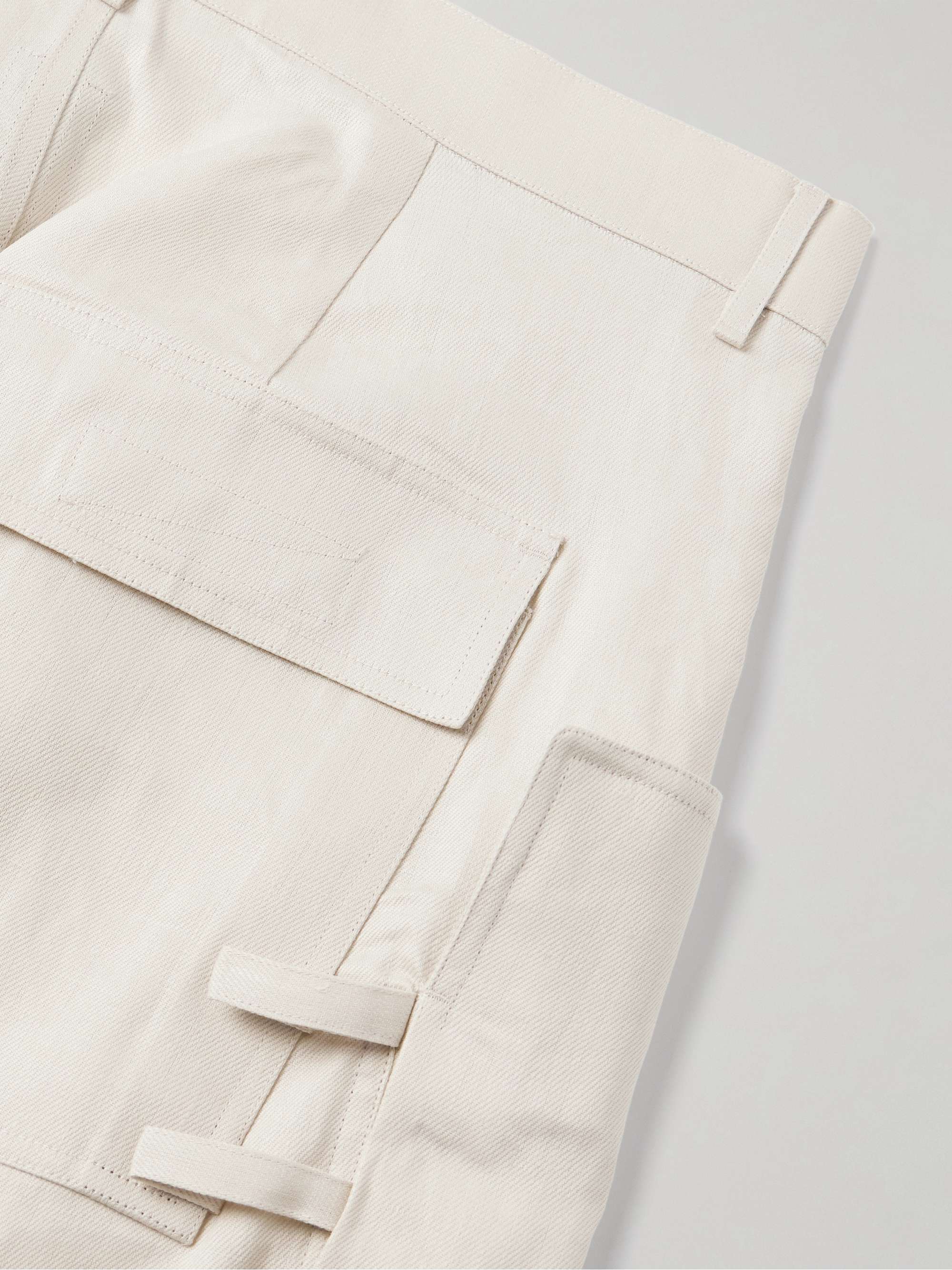 Stefan Wide-Leg Linen Cargo Trousers view