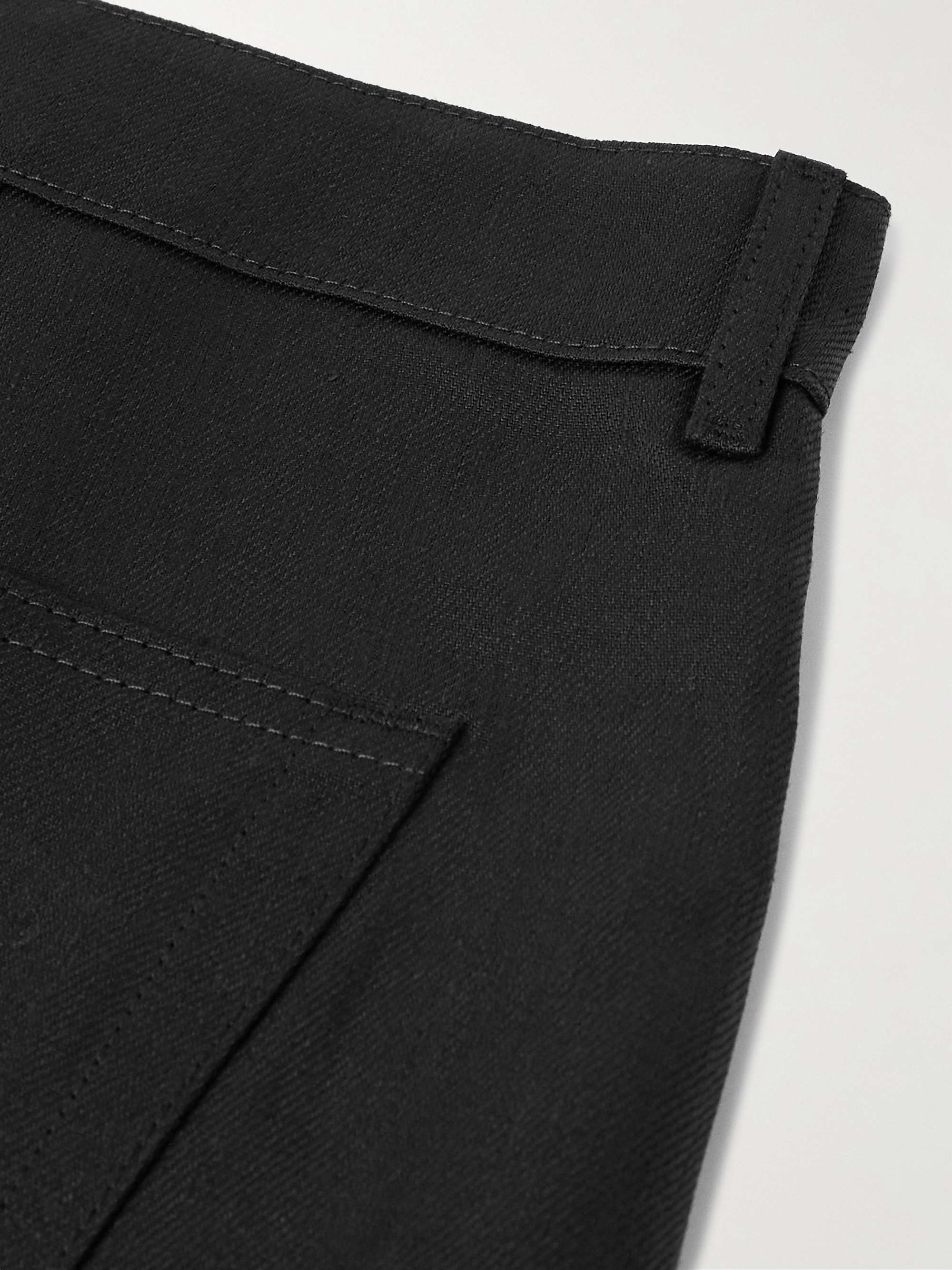 Bolan Flared Linen-Twill Cargo Trousers view