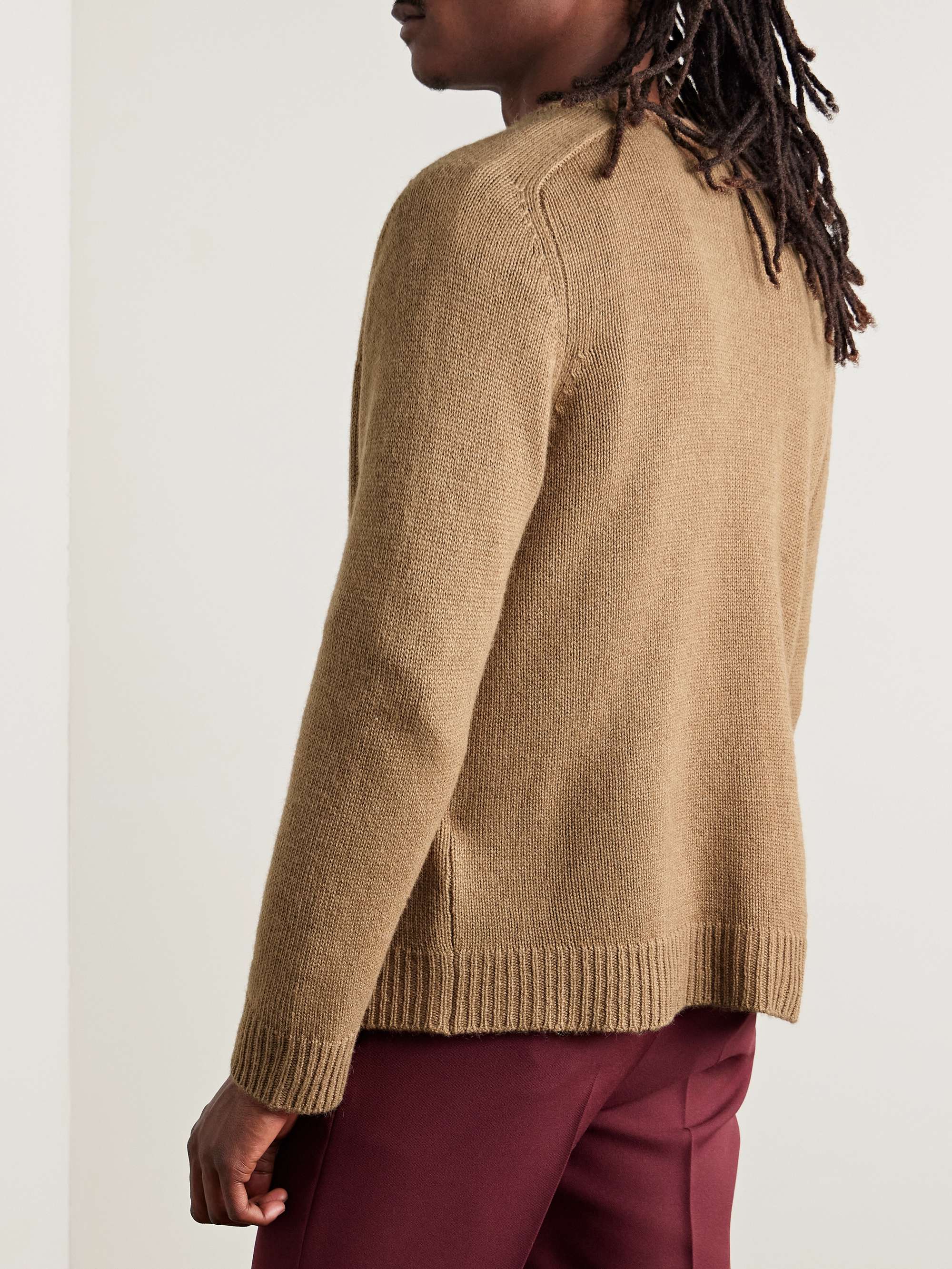 Cable-Knit Wool Cardigan view