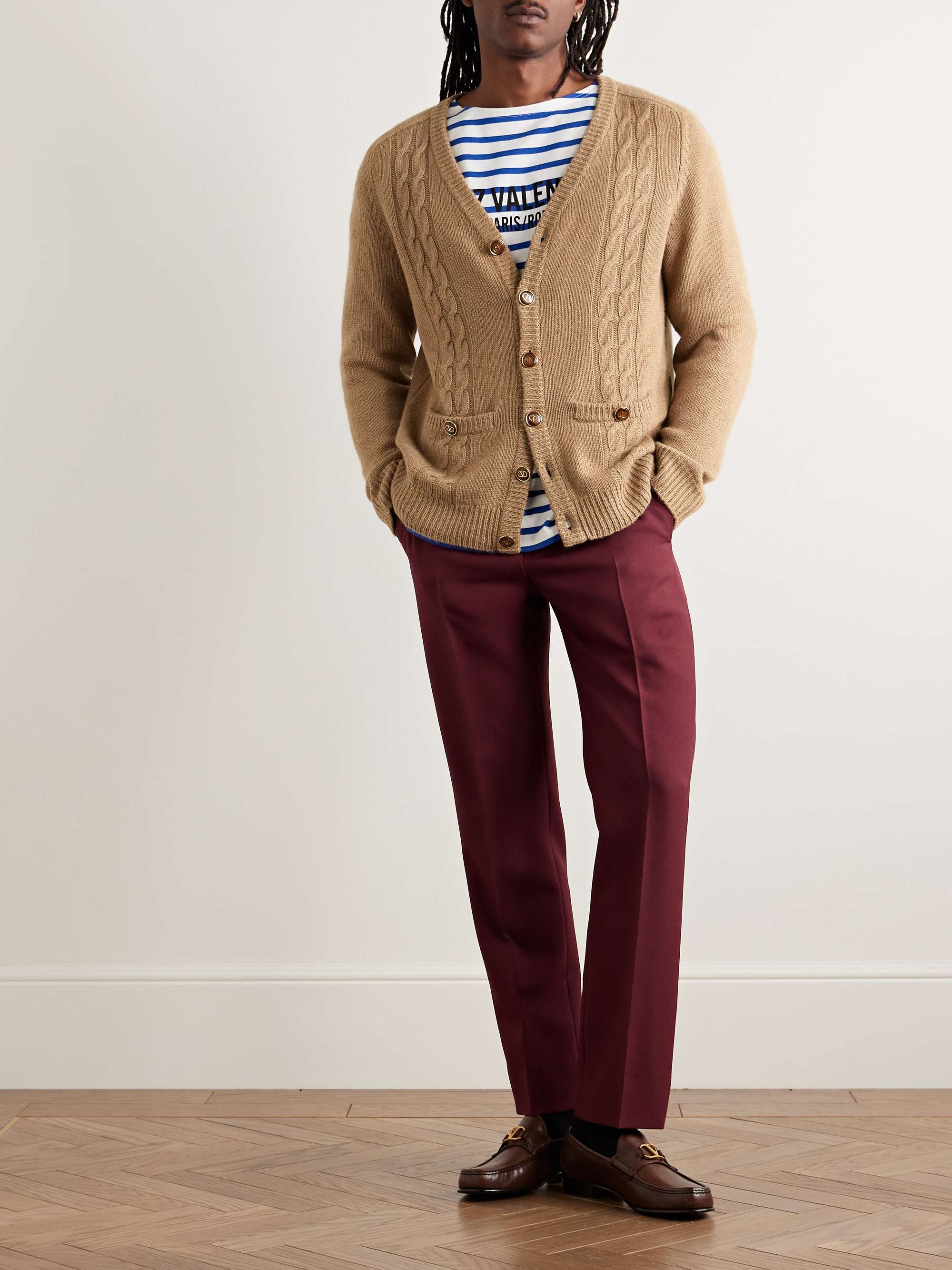 Cable-Knit Wool Cardigan view