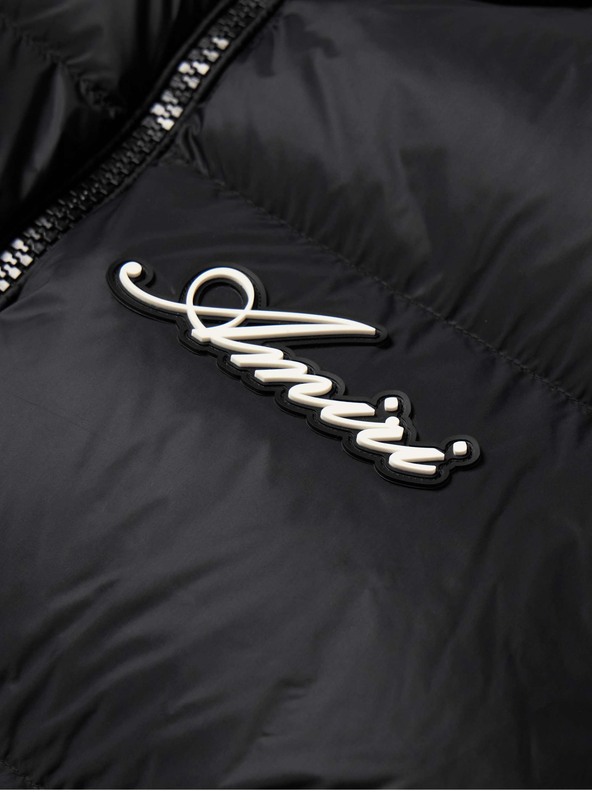 Bones Appliquéd Quilted Shell Down Jacket view