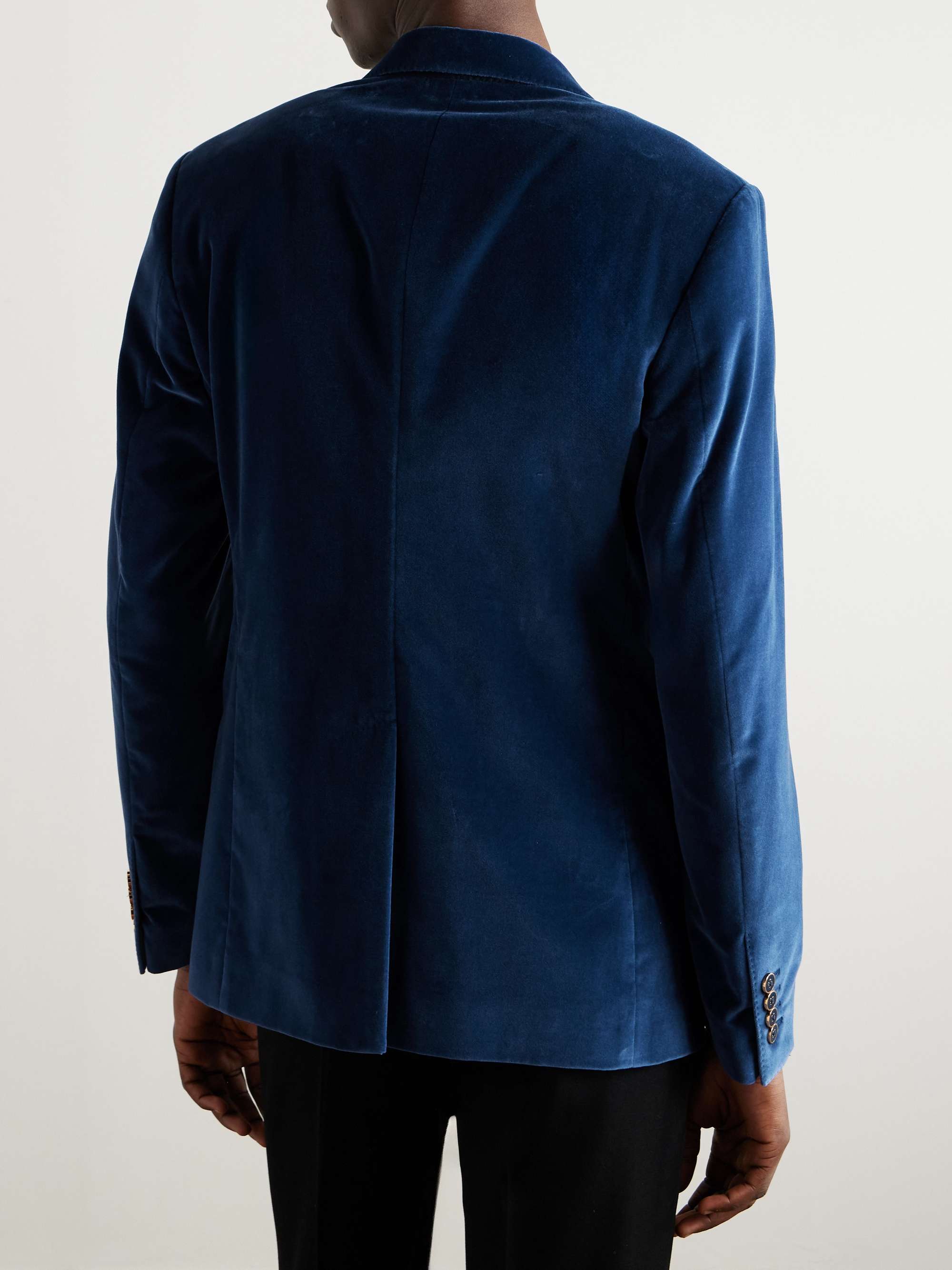 Sicilia Cotton-Velvet Blazer view