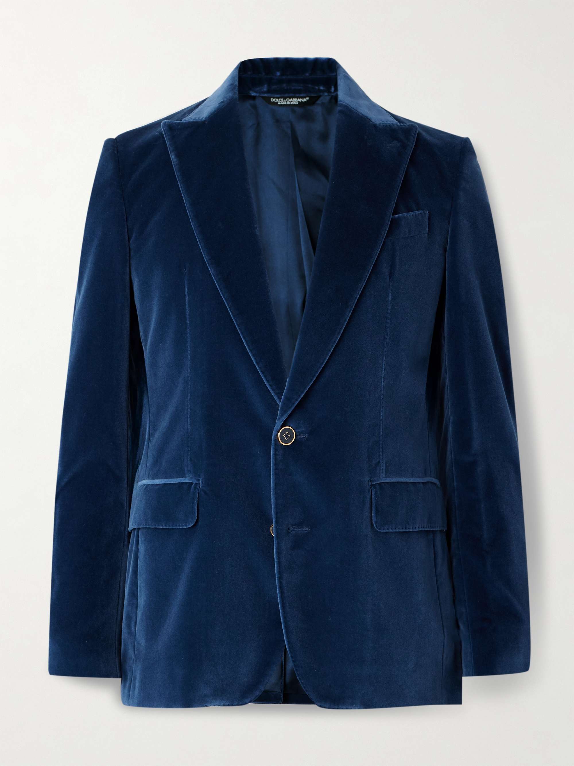 Sicilia Cotton-Velvet Blazer view