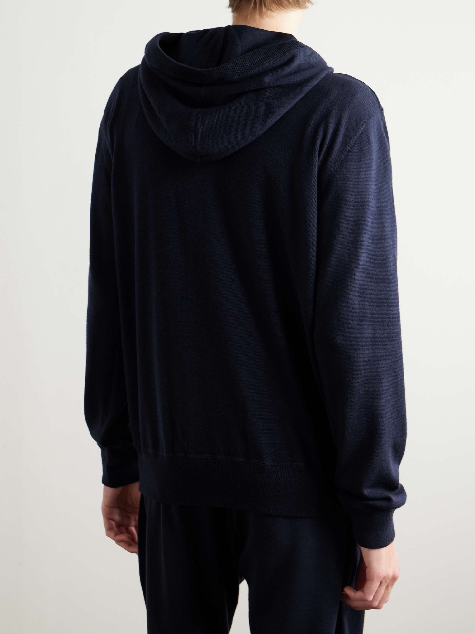 Logo-Appliquéd Wool Hoodie view
