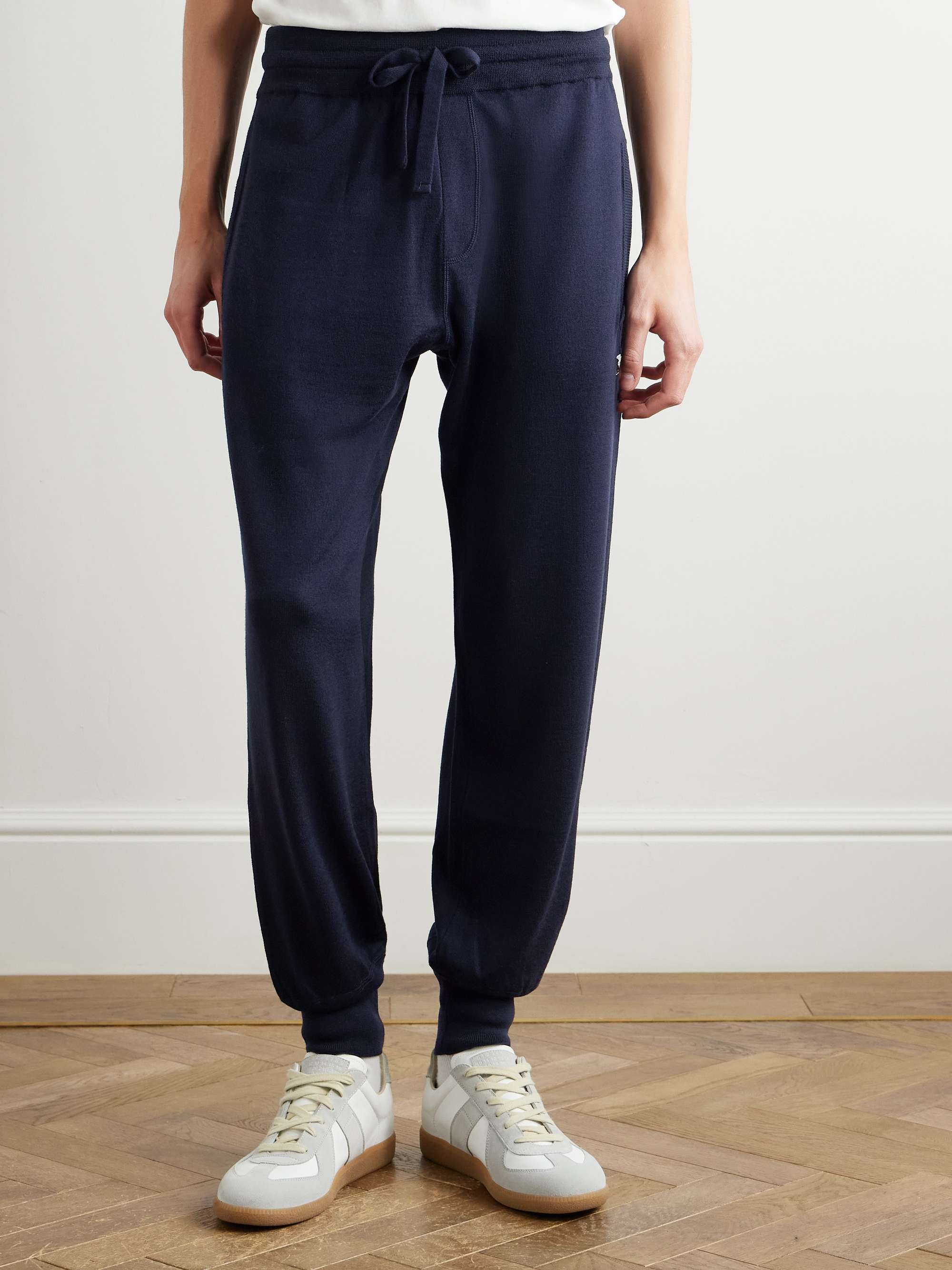 Logo-Appliquèd Wool Sweatpants view