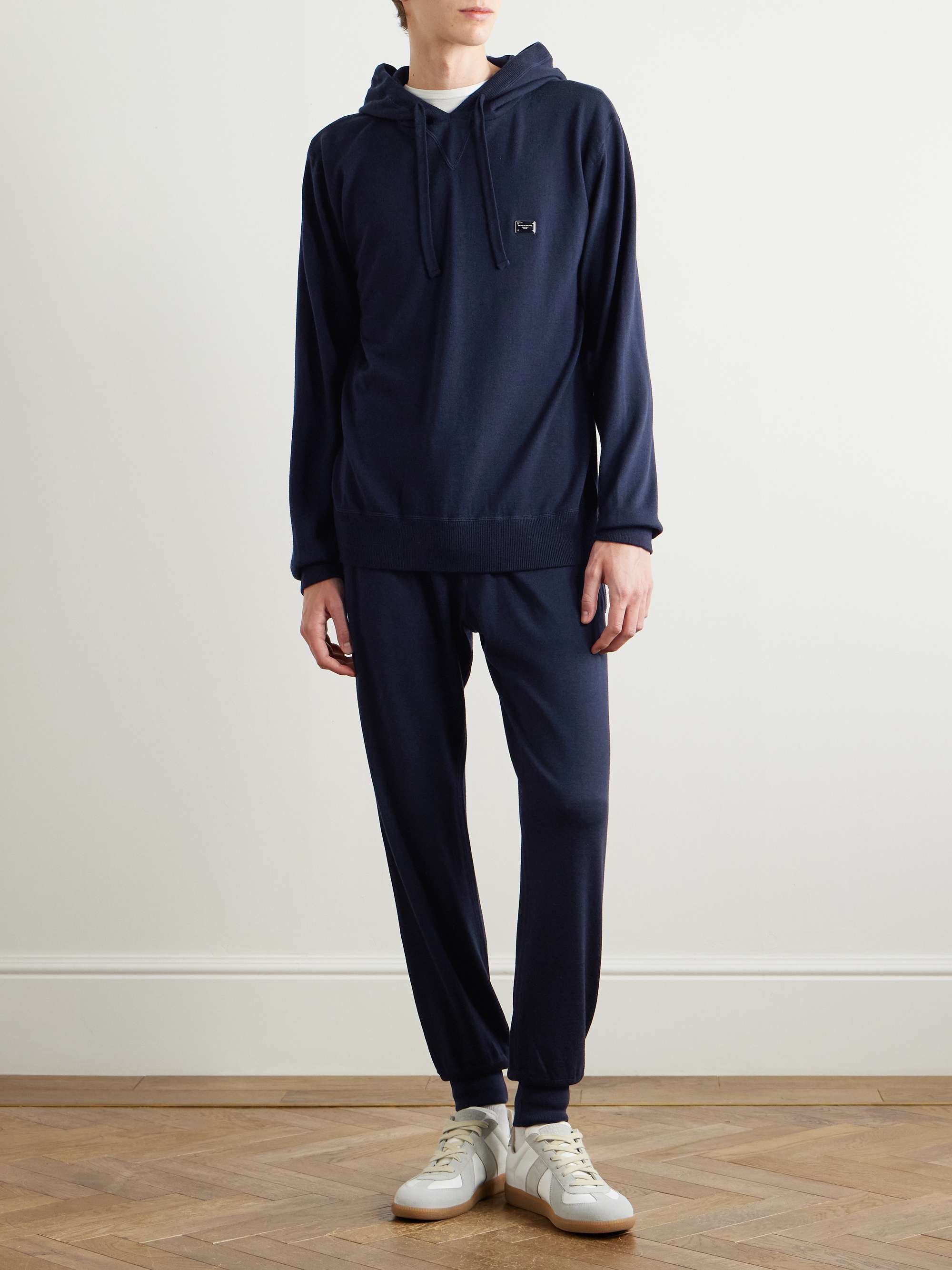Logo-Appliquèd Wool Sweatpants view