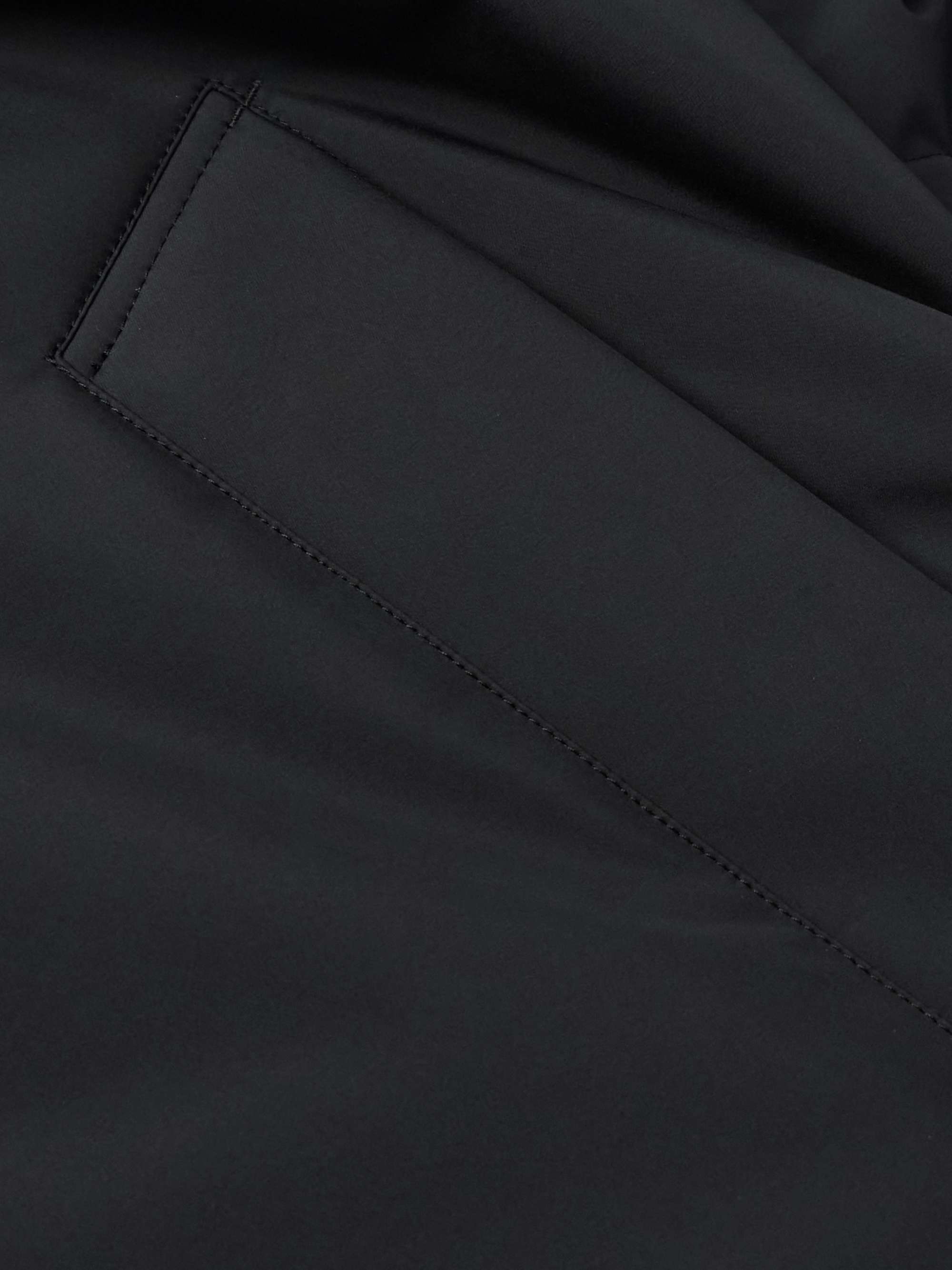 Quilted Padded Shell Hooded Down Jacket view