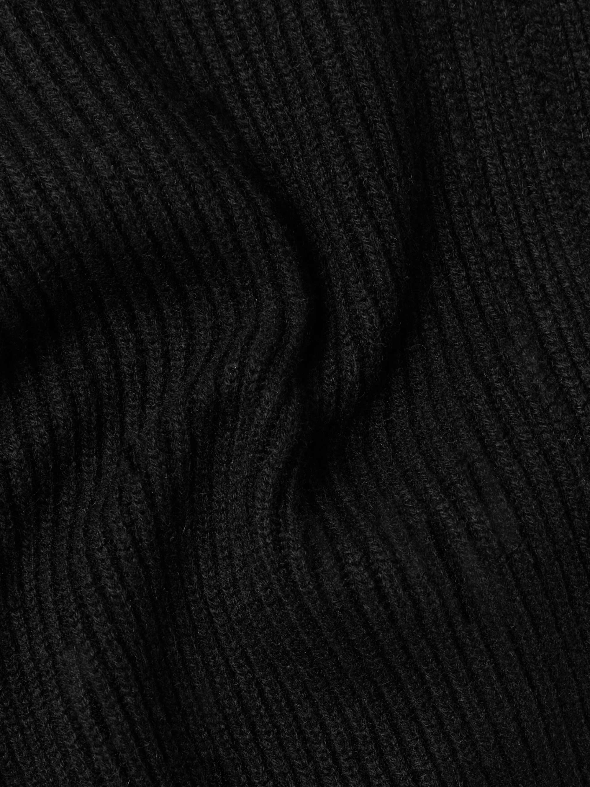 Ribbed Oasi Cashmere Zip-Up Cardigan view