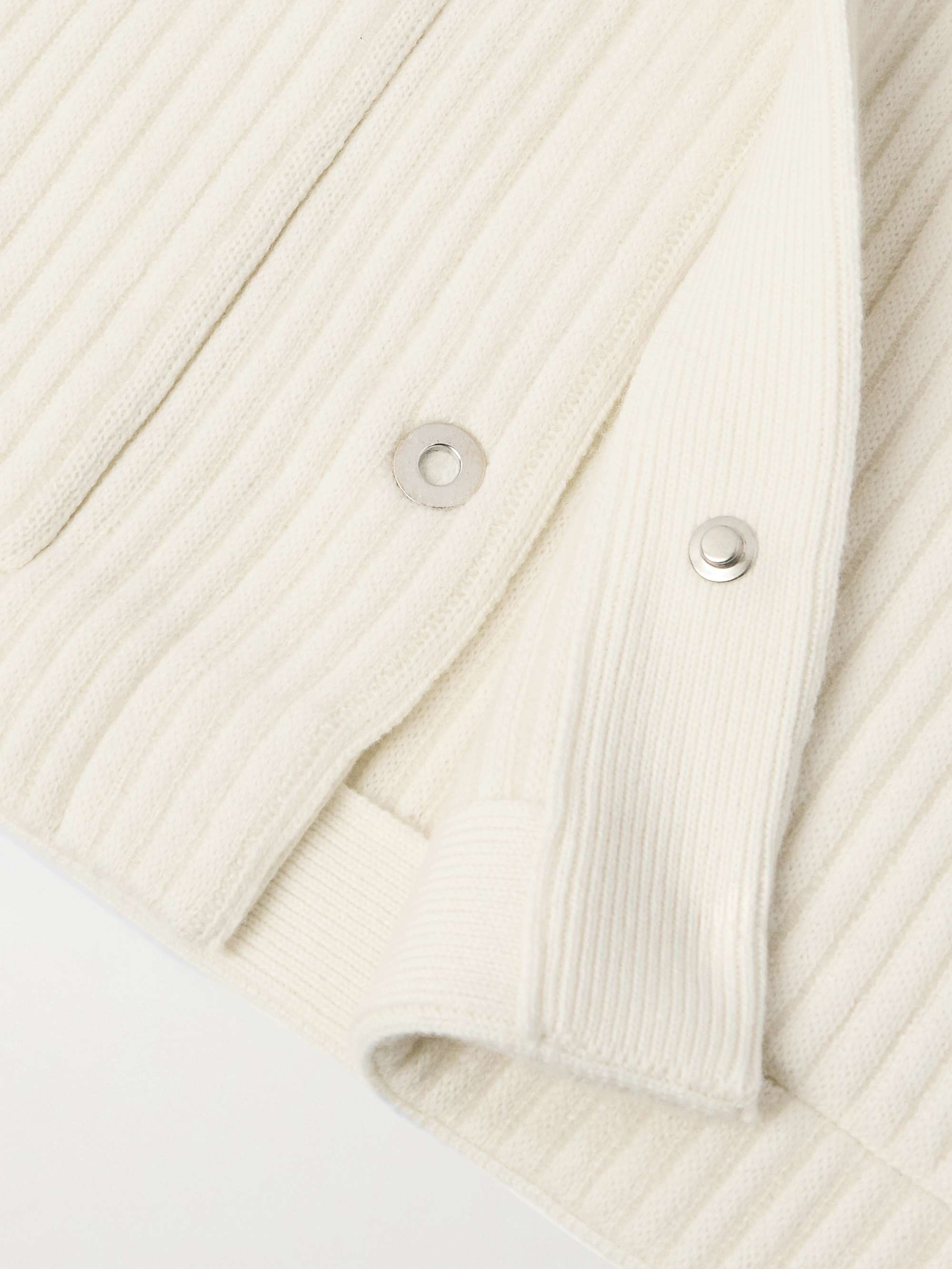 Ribbed Wool and Cashmere-Blend Jacket view