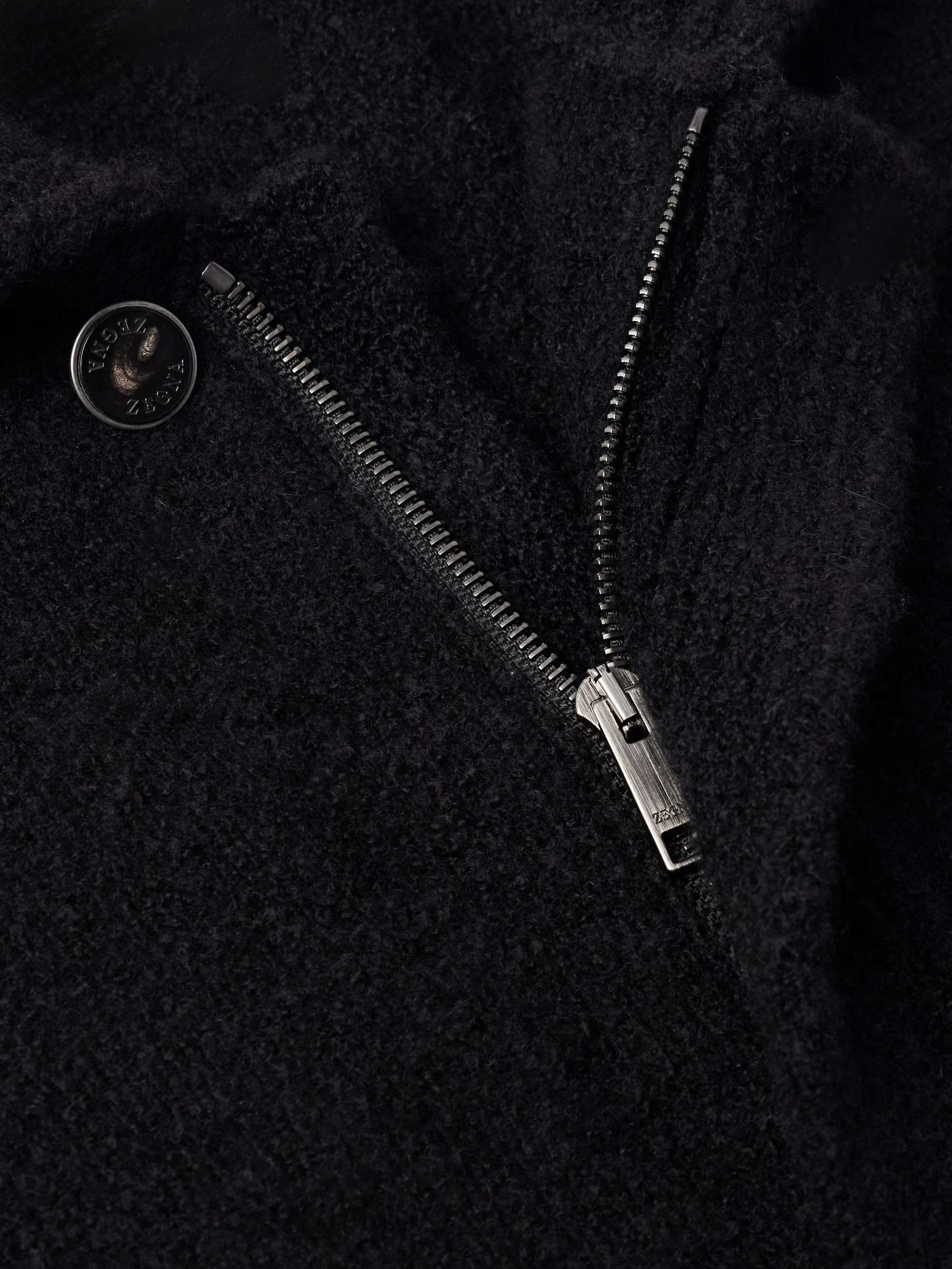 Brushed-Knit Field Jacket view