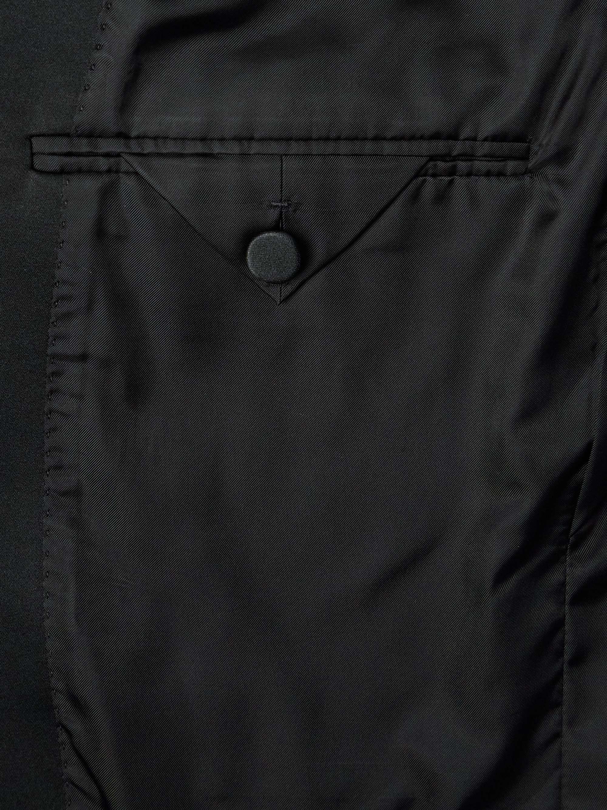 Satin-Trimmed Cotton-Velvet Tuxedo Jacket view