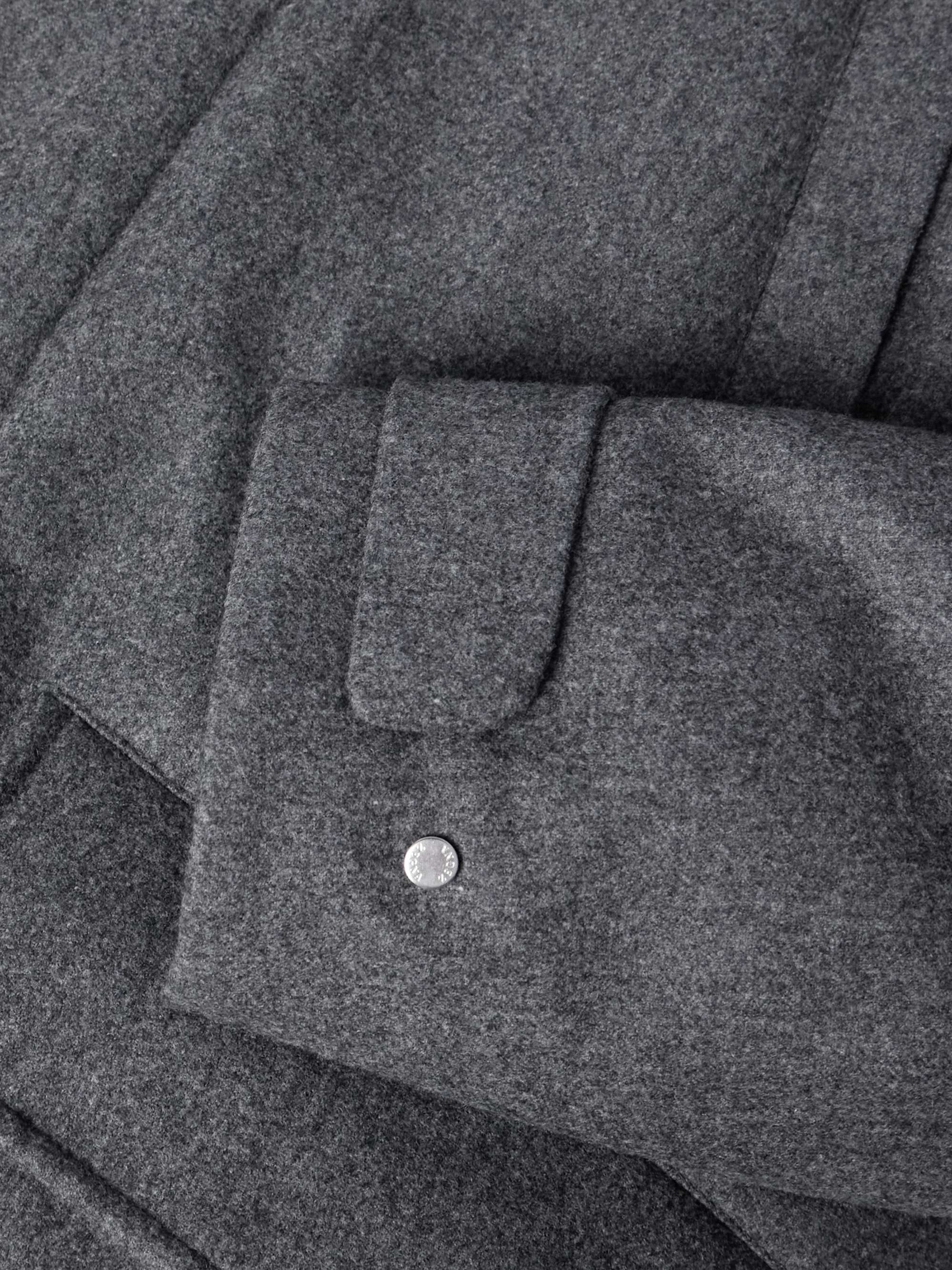 Suede-Trimmed TECHMERINO™ Wool Hooded Down Parka view