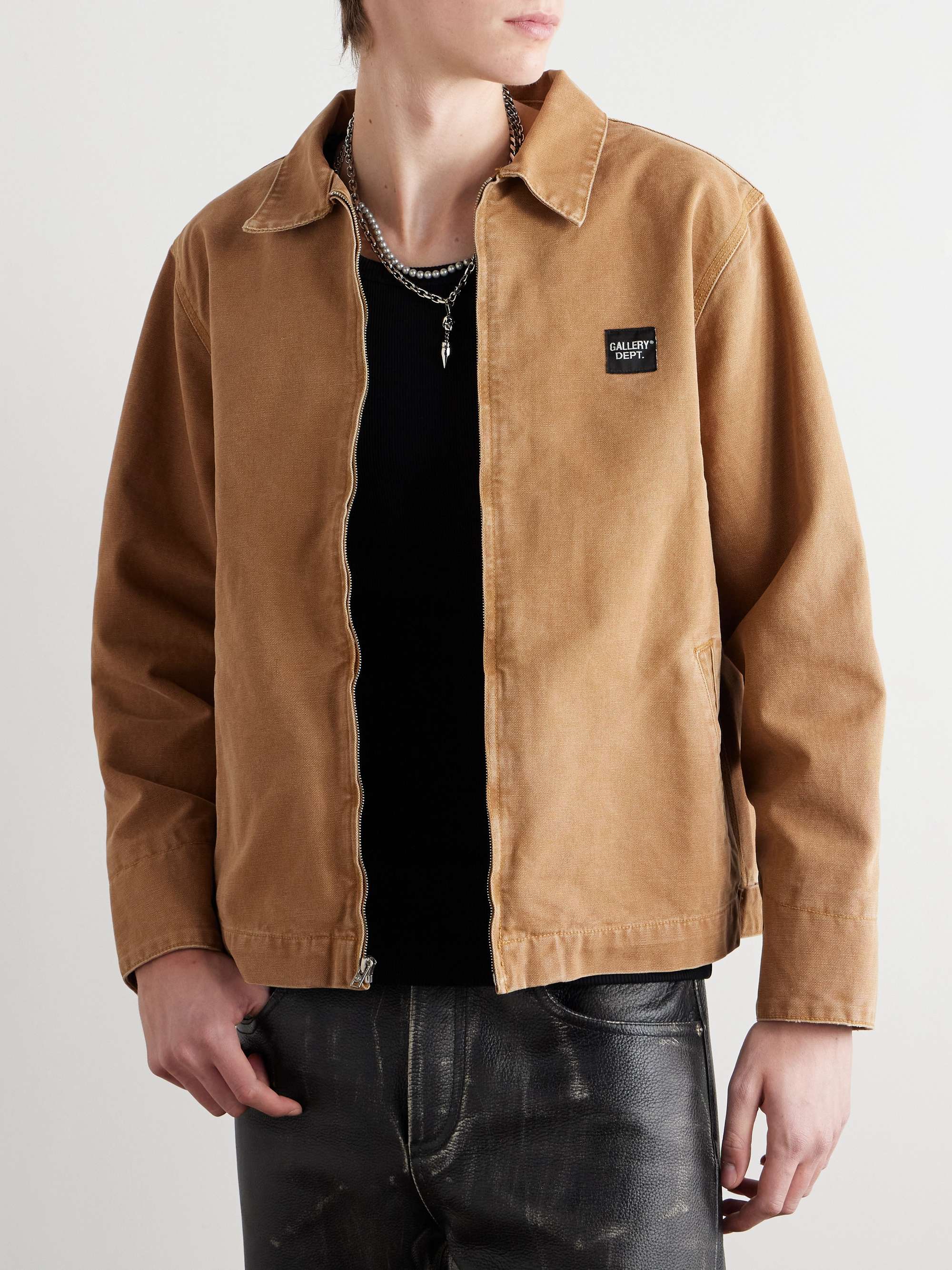 Montecito Logo-Appliquéd Printed Cotton-Canvas Jacket view