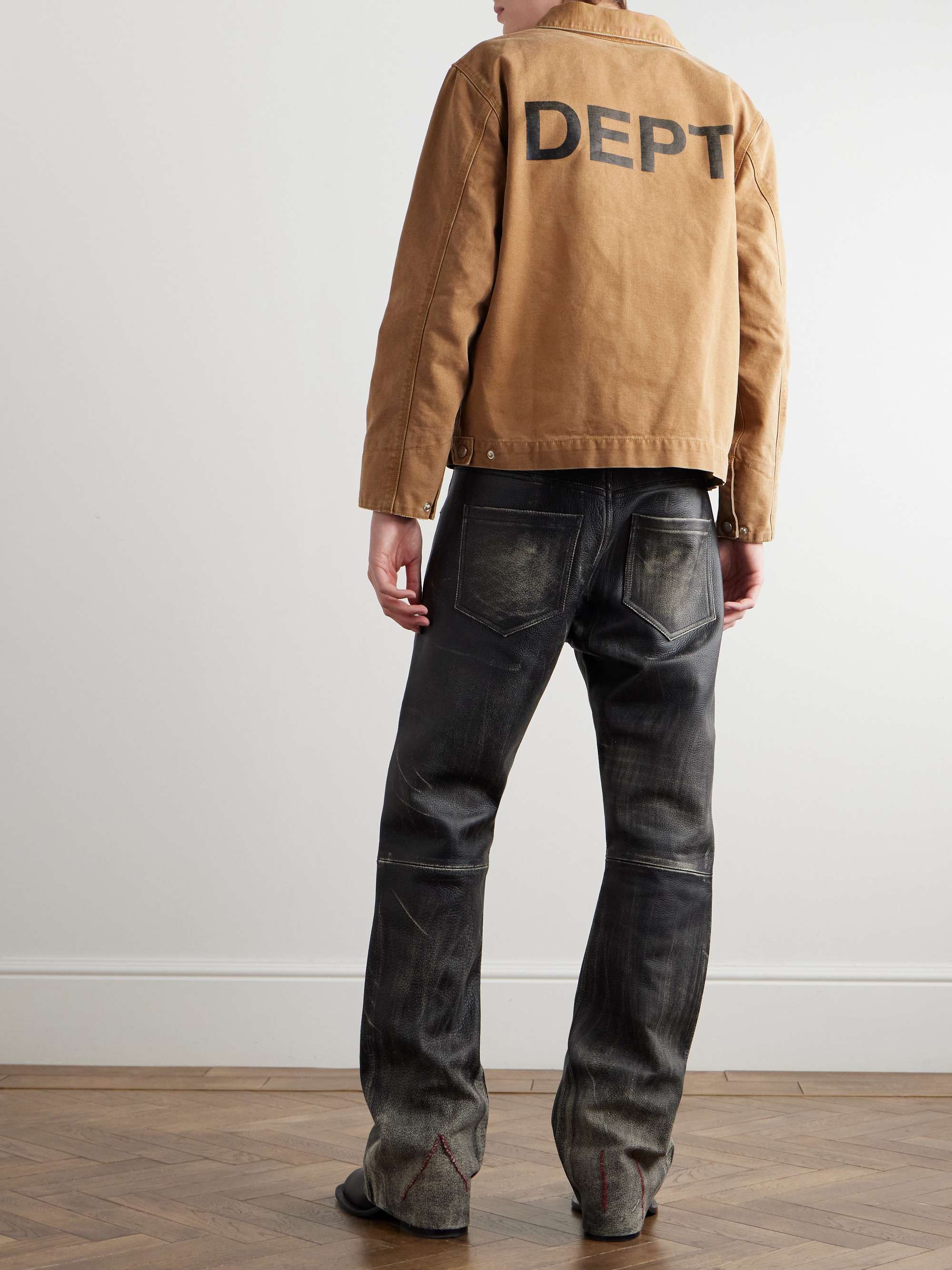 Montecito Logo-Appliquéd Printed Cotton-Canvas Jacket view