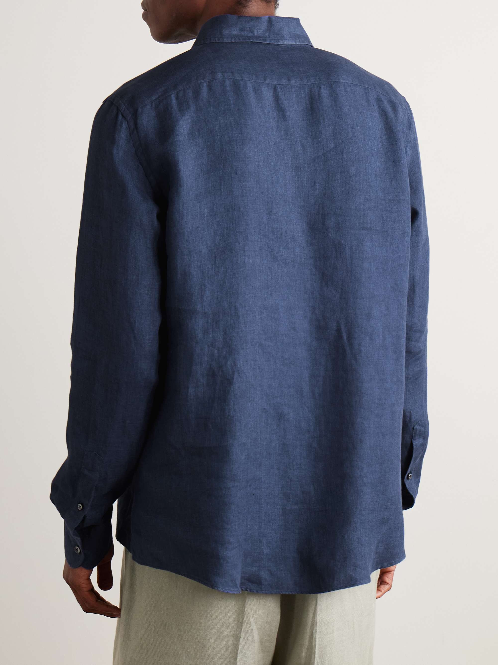 Oasi Linen Half-Placket Shirt view