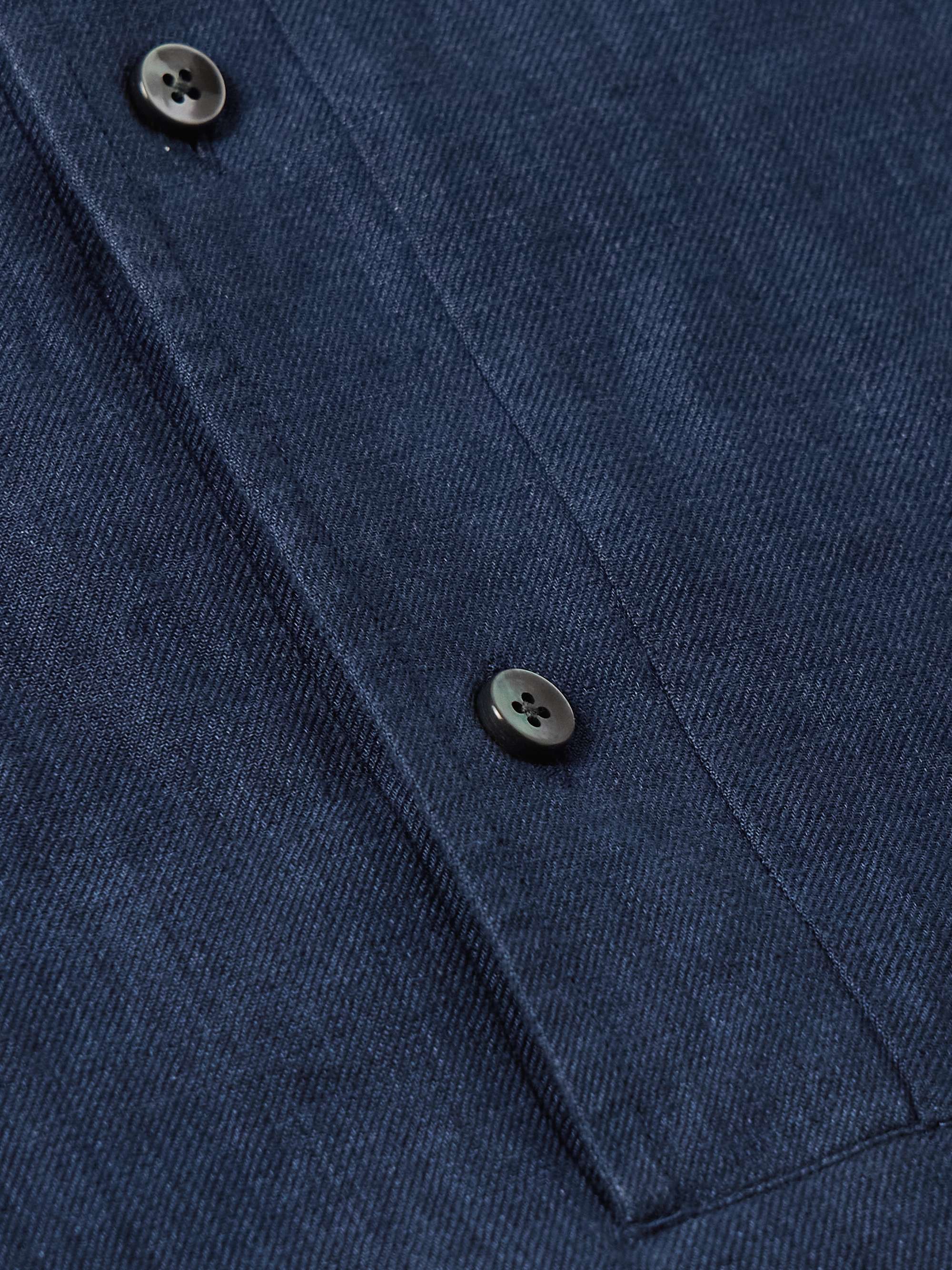 Oasi Linen Half-Placket Shirt view
