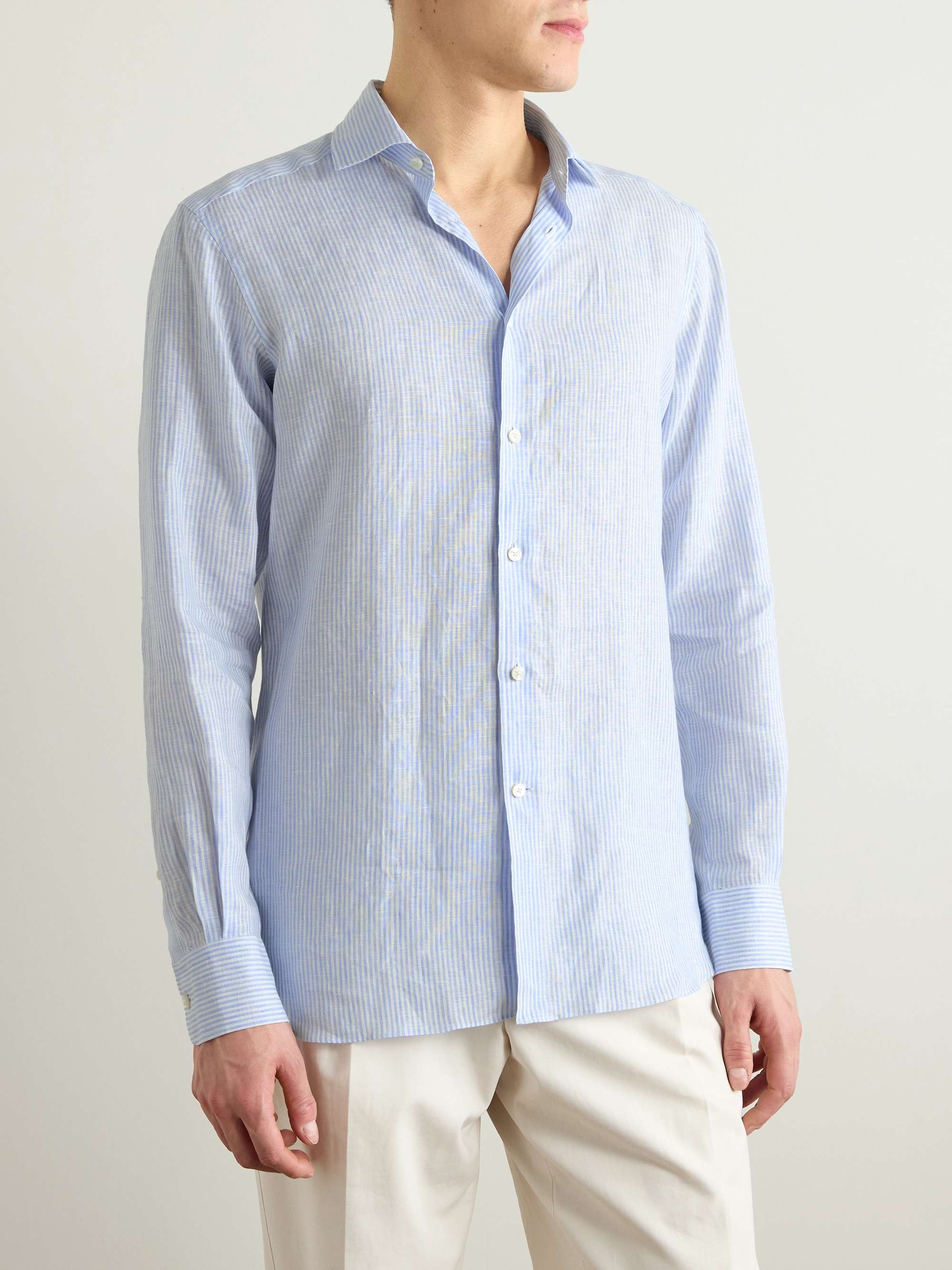 Oasi Striped Linen Shirt view