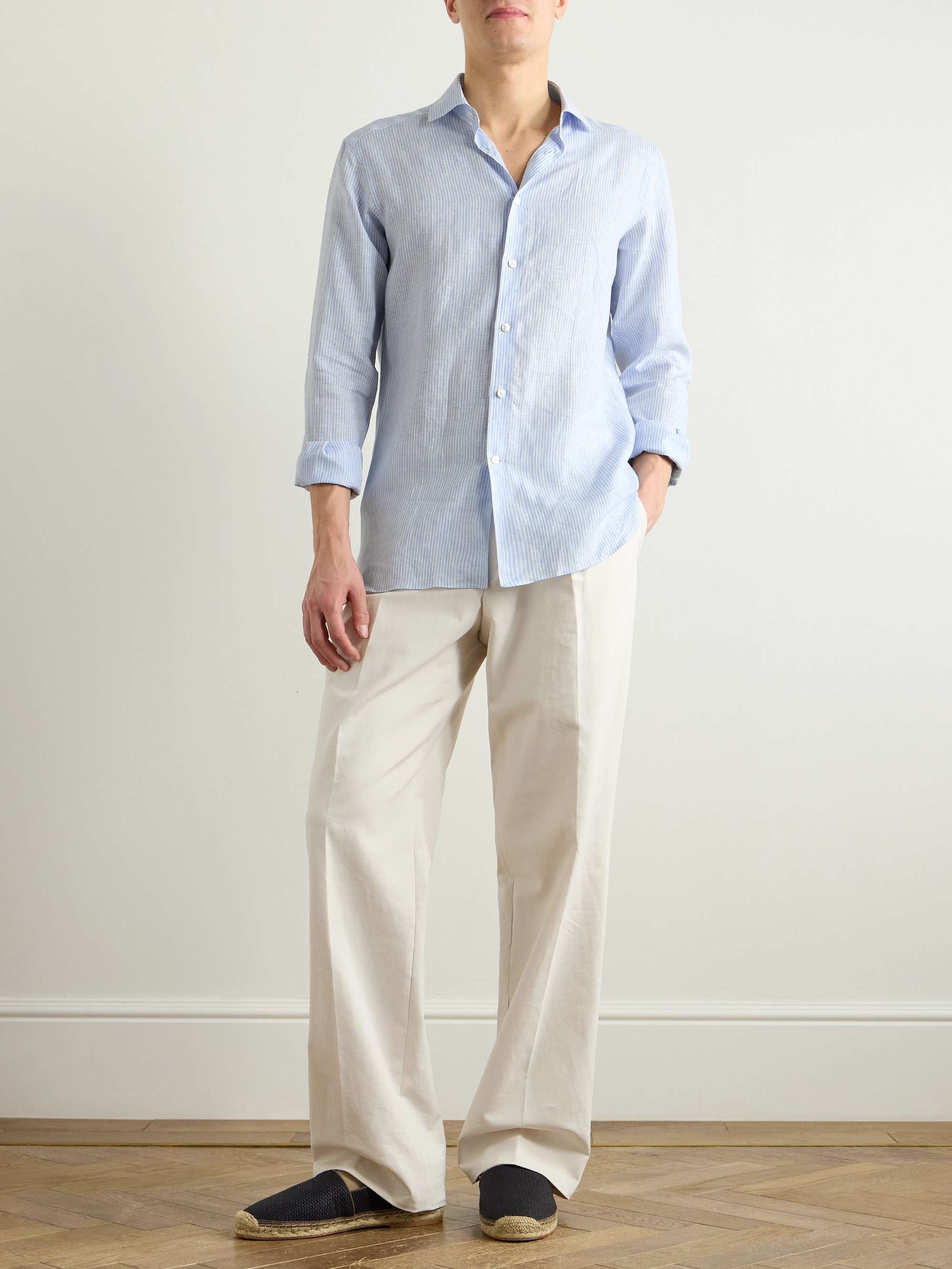 Oasi Striped Linen Shirt view