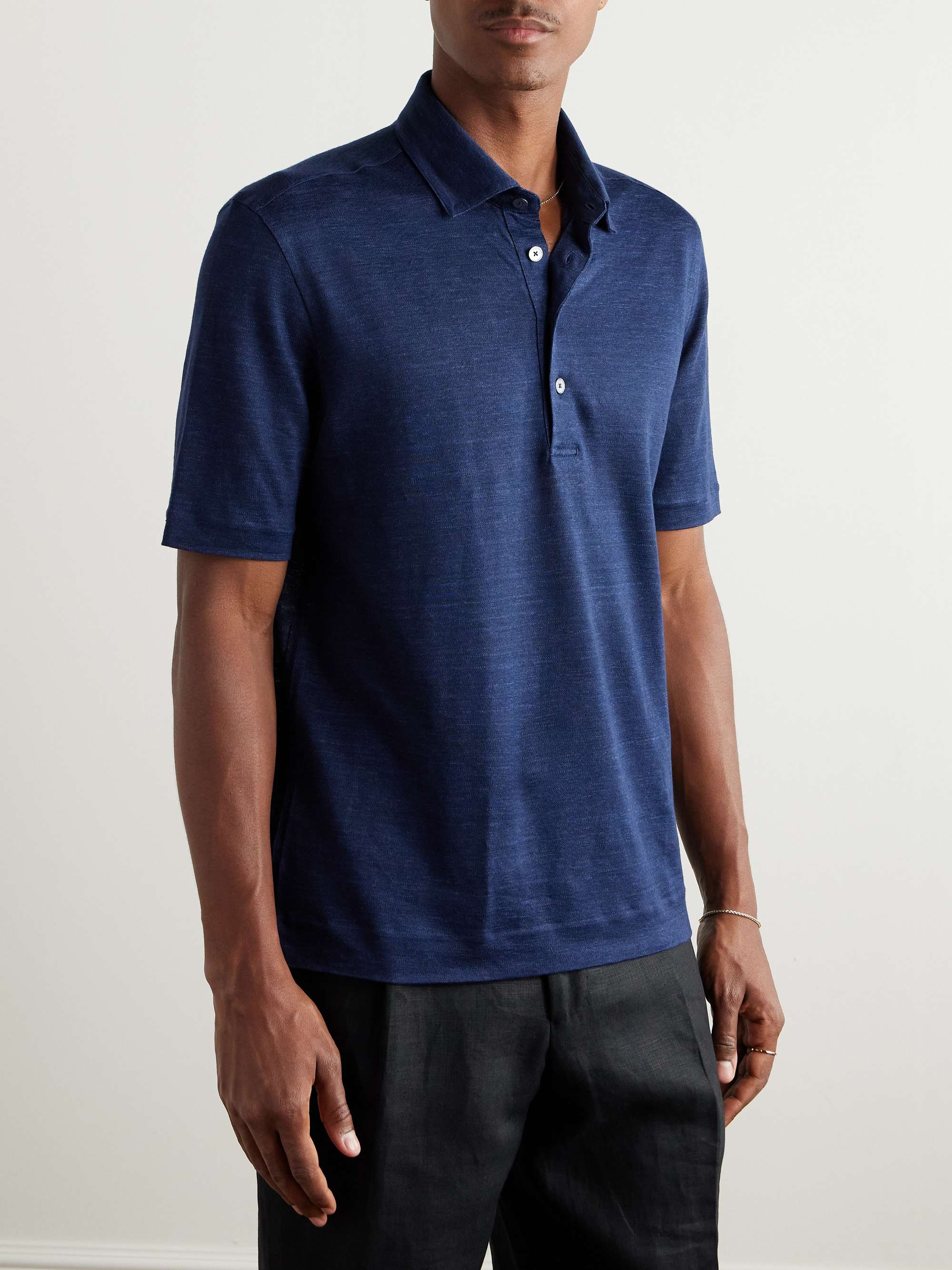 Oasi Linen Polo Shirt view