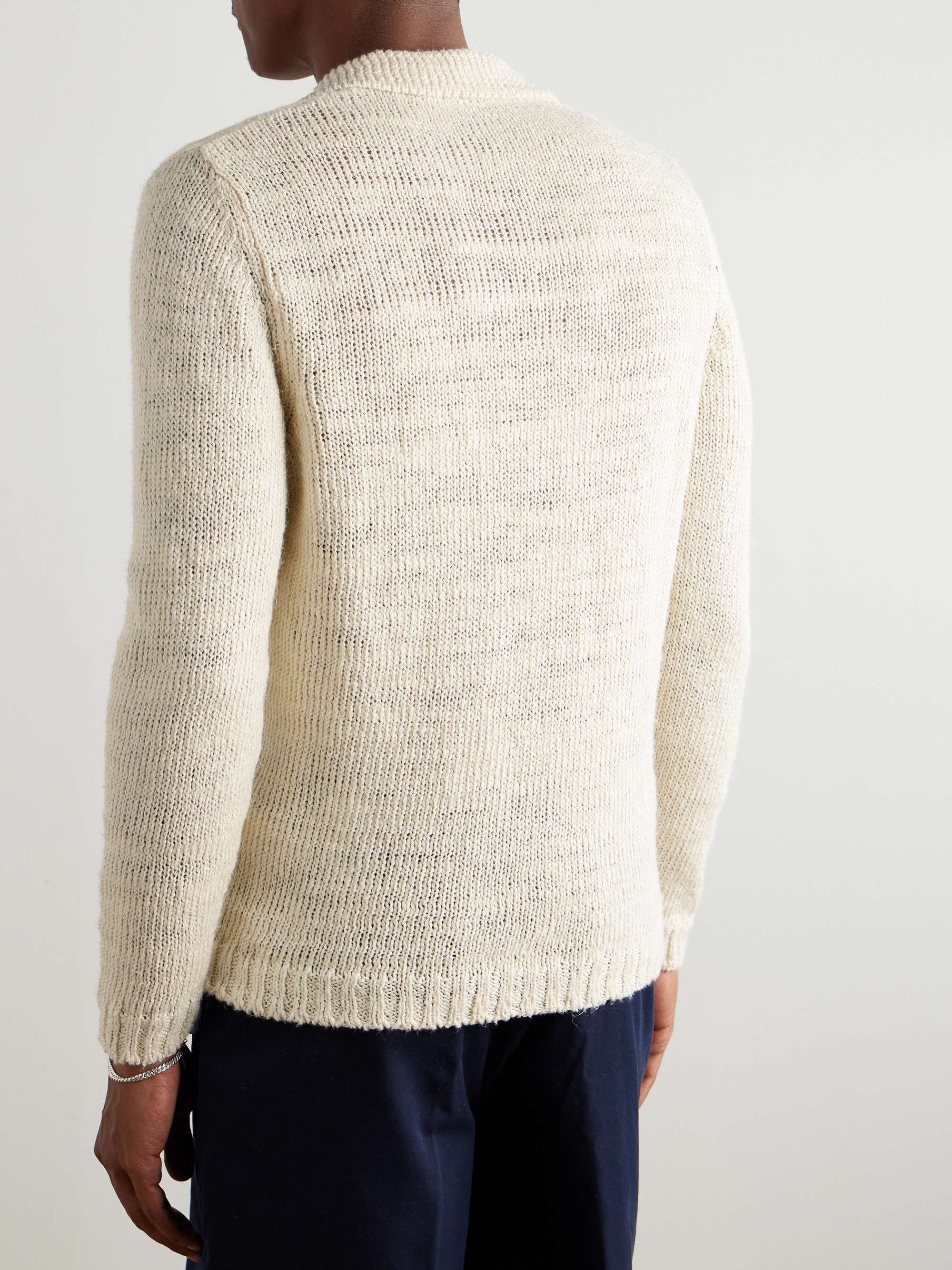 Linen-Blend Polo Shirt view