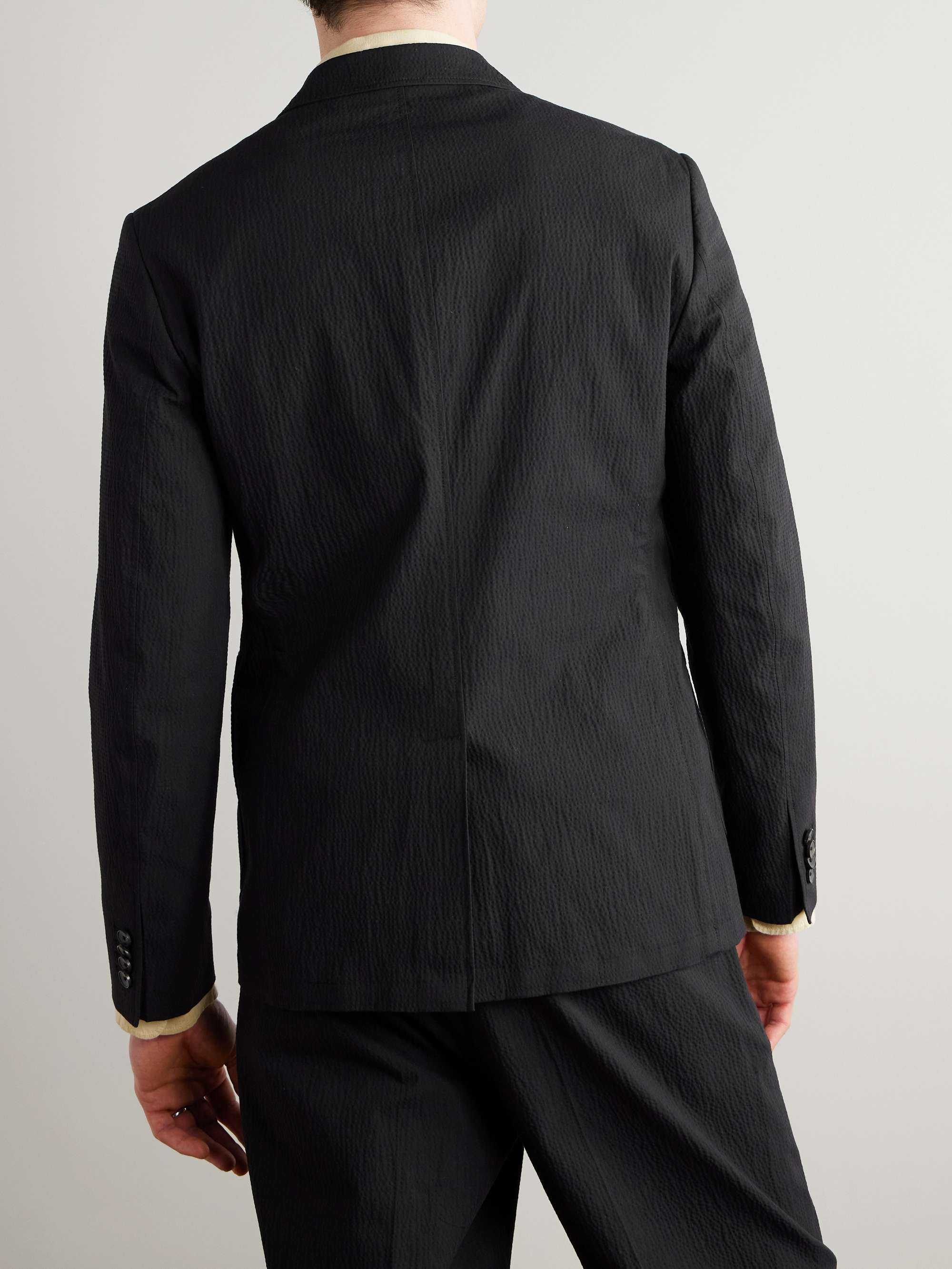 Stretch-Cotton Seersucker Suit Jacket view