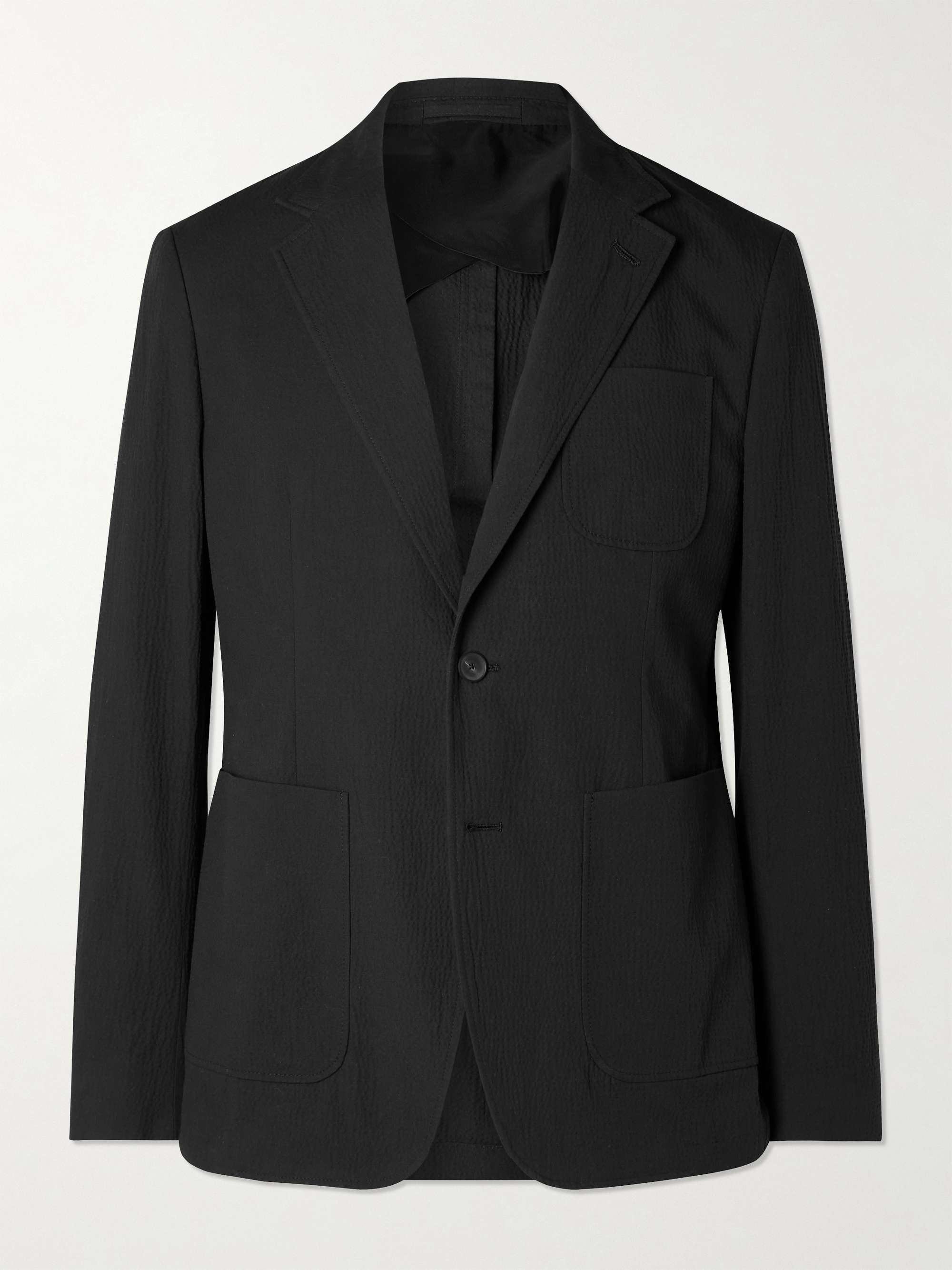 Stretch-Cotton Seersucker Suit Jacket view