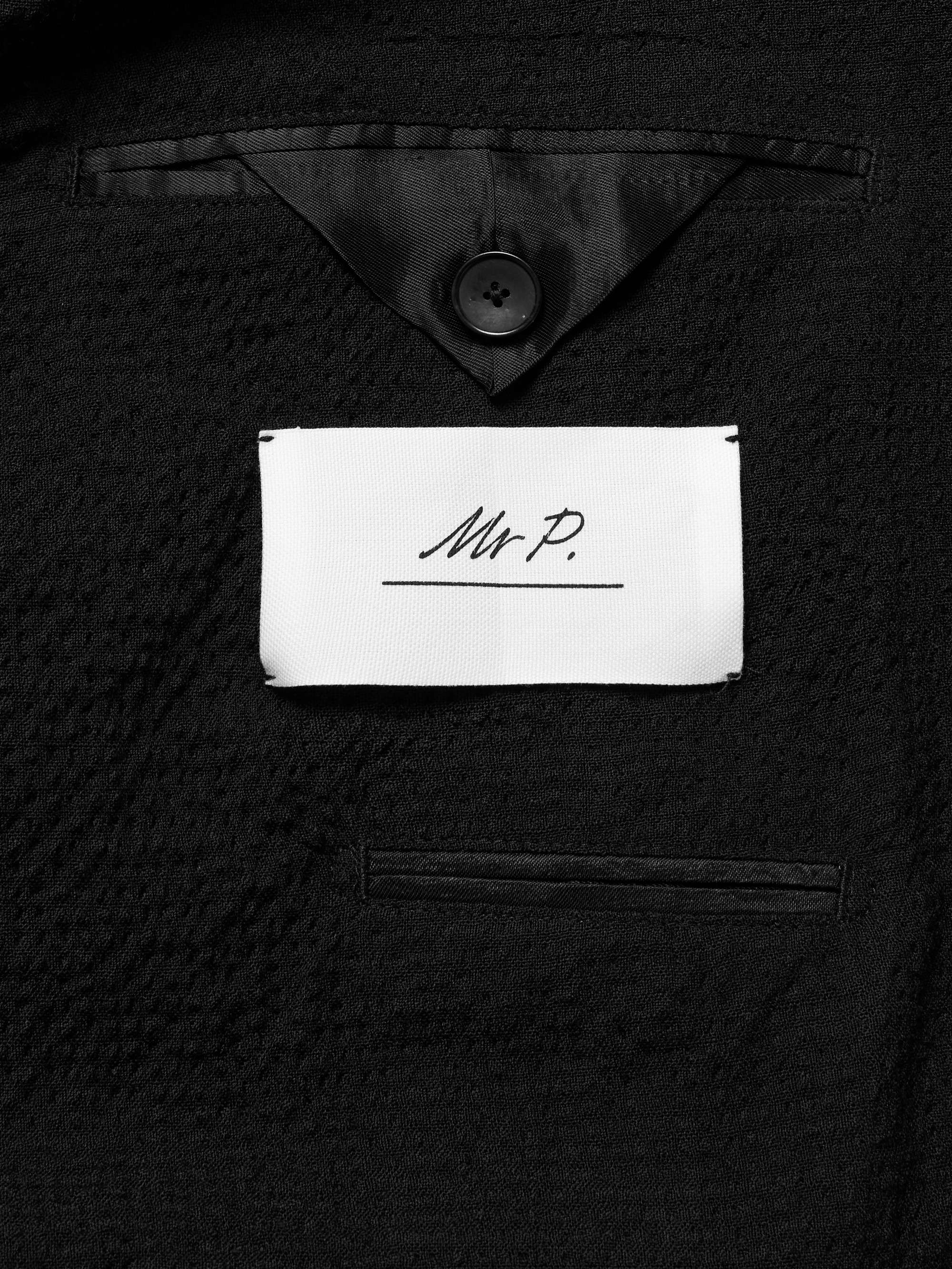 Wool-Blend Seersucker Blazer view