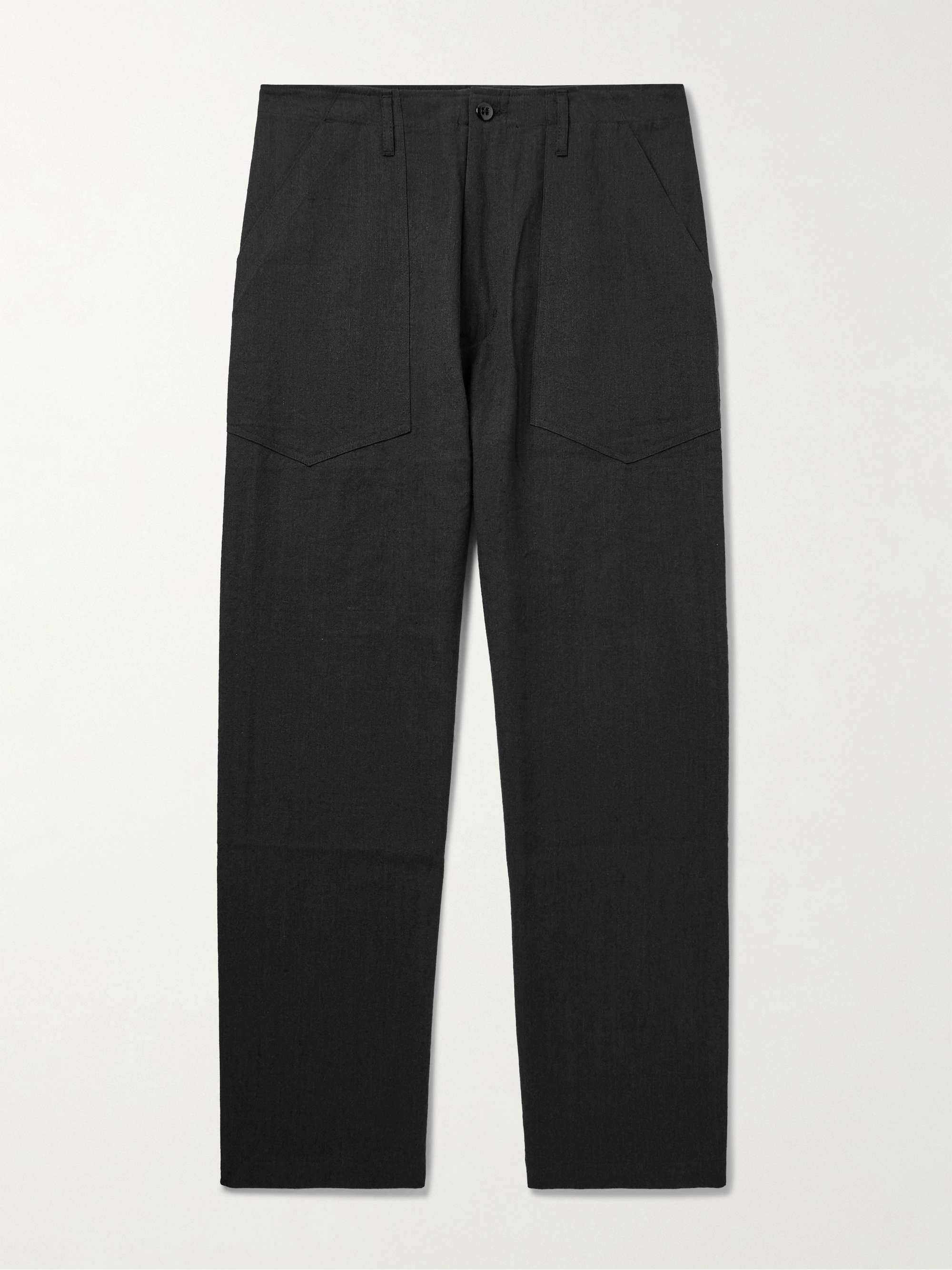 Fatigue Straight-Leg Linen and Cotton-Blend Trousers view