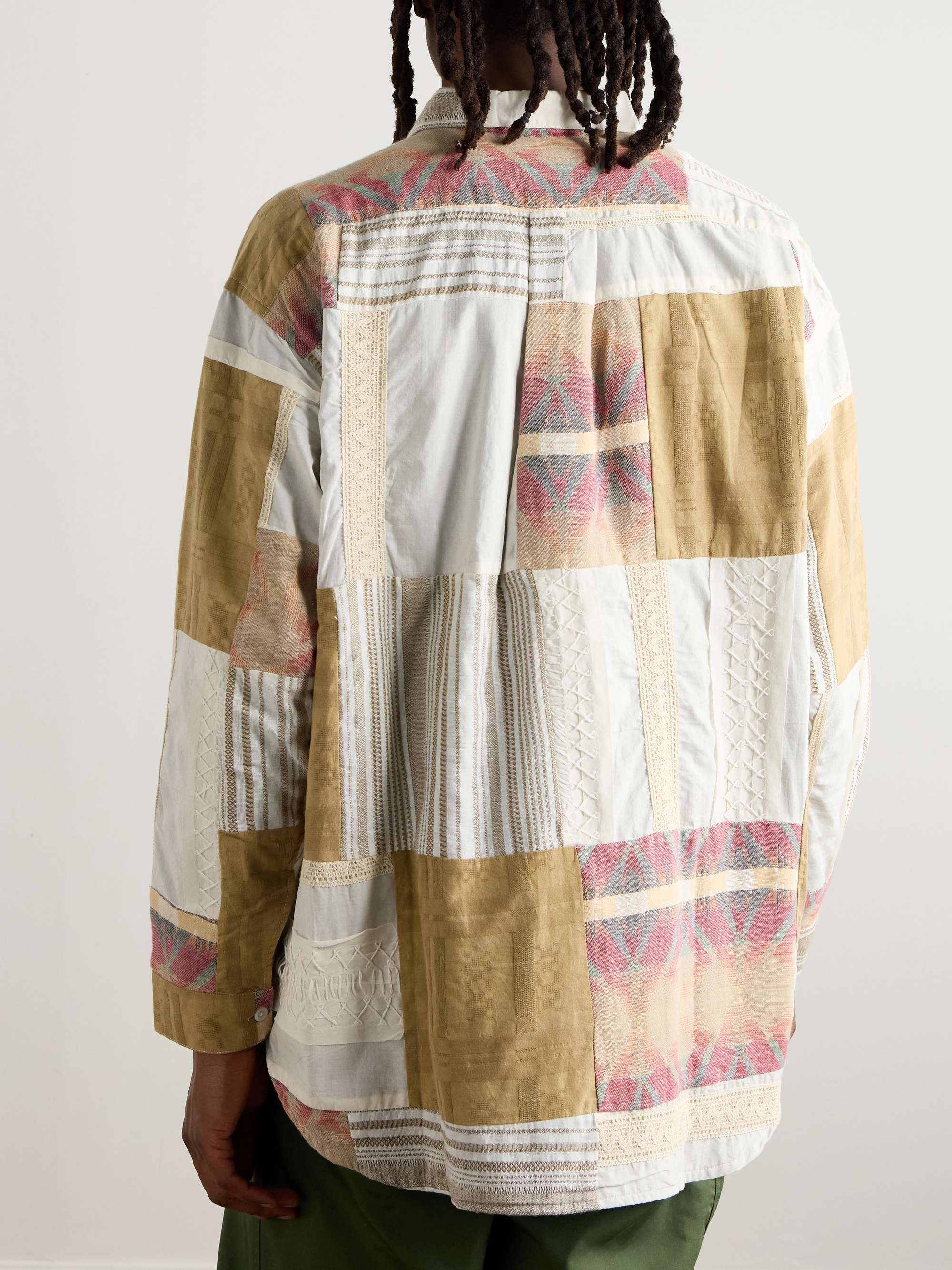 Garson Patchwork Cotton-Flannel Shirt view