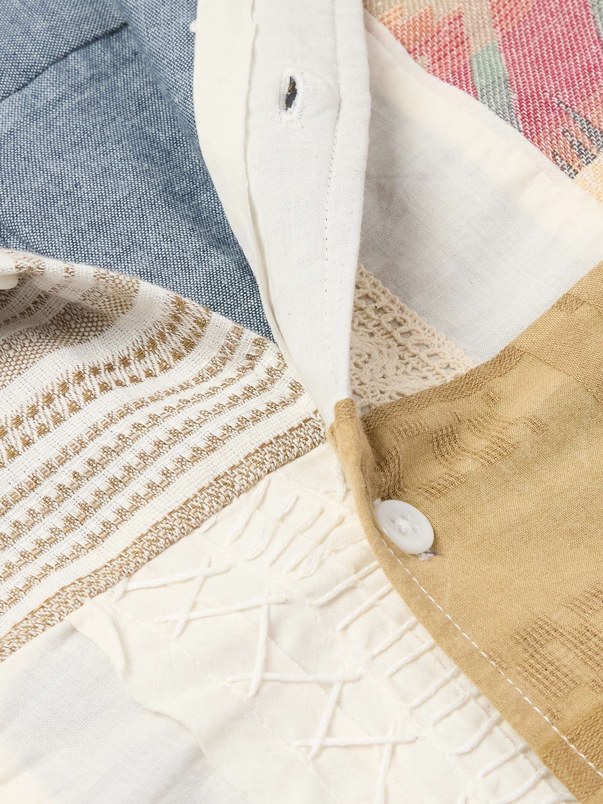 Garson Patchwork Cotton-Flannel Shirt view