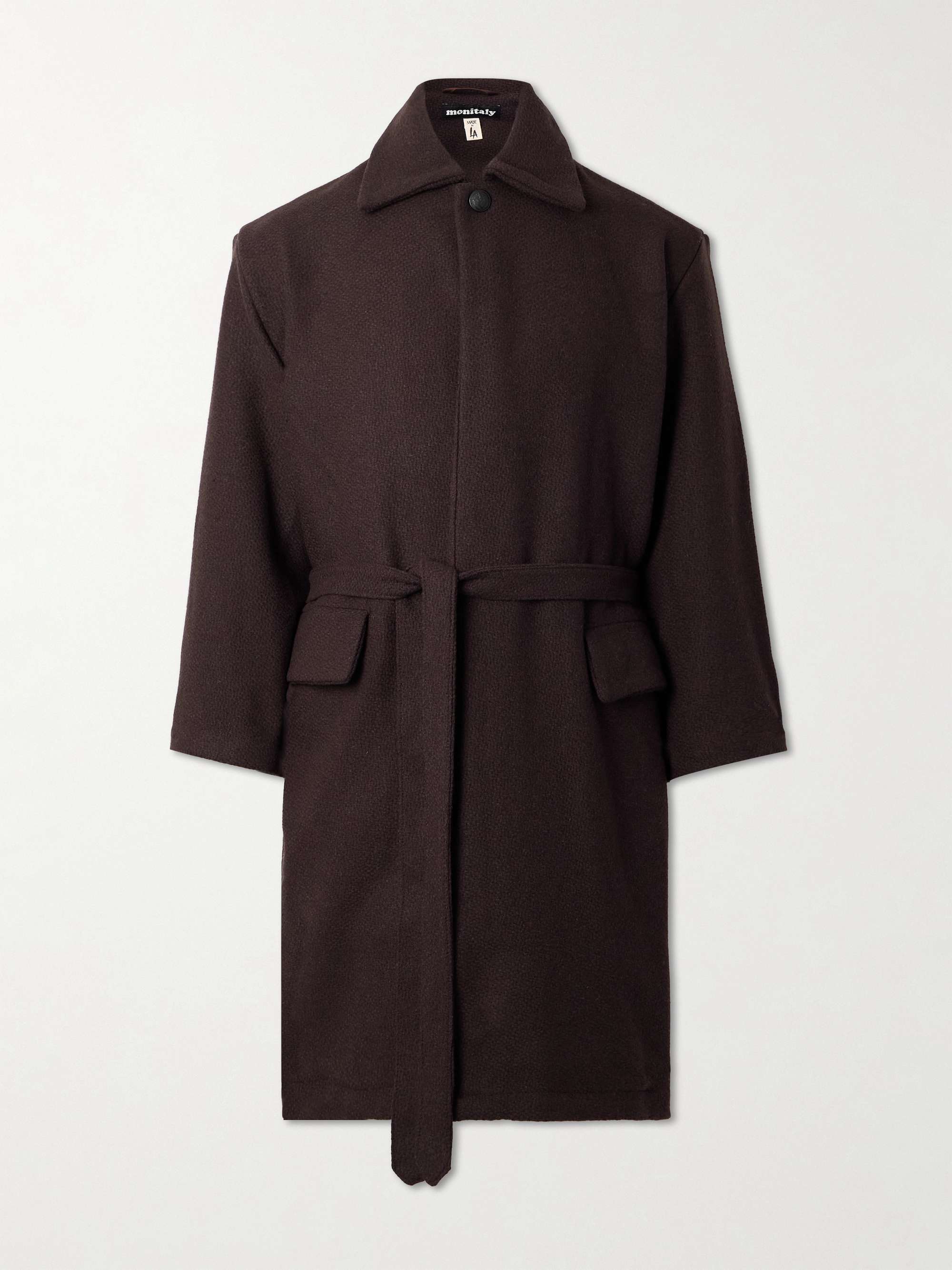 Jute Belted Alpaca-Blend Coat view