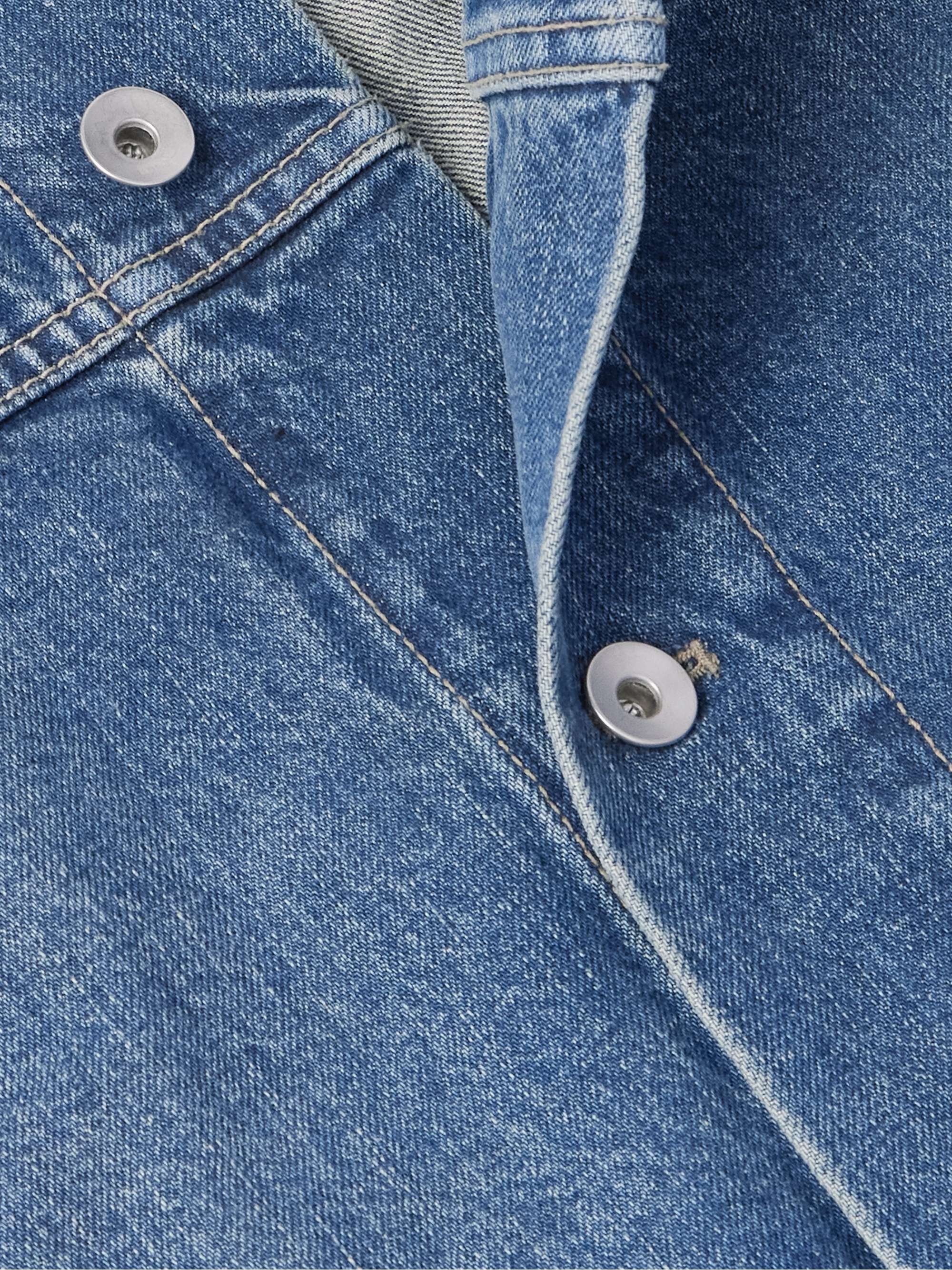Jumbo Worker Webbing-Trimmed Selvedge Denim Jacket view