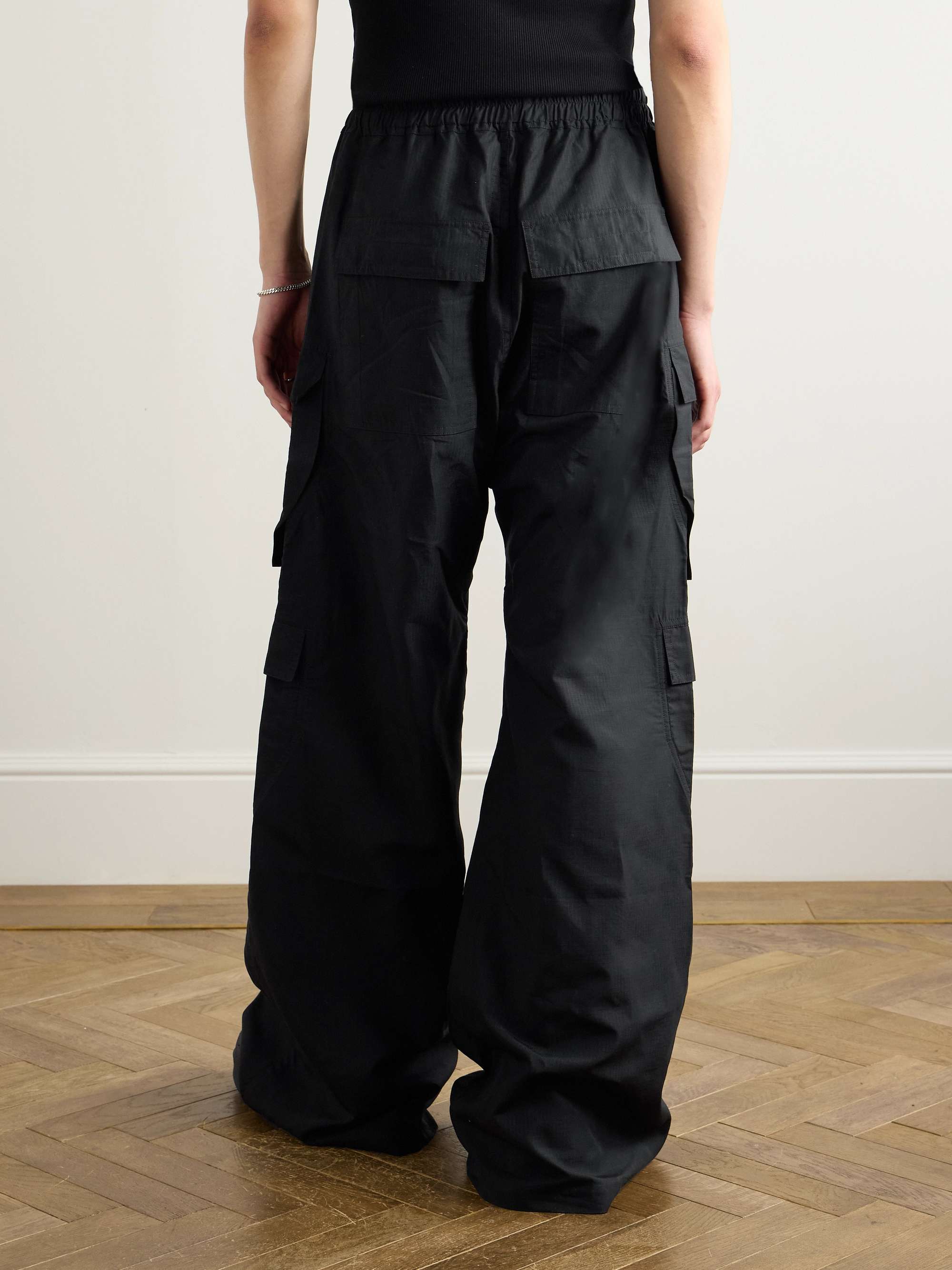 Belas Wide-Leg TENCEL™-Ripstop Drawstring Cargo Trousers view