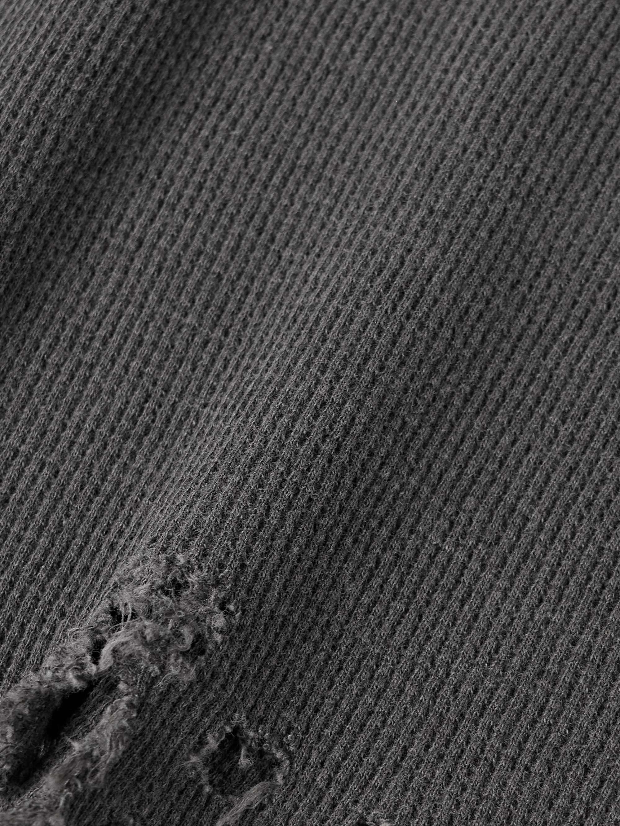 Folsom Slim-Fit Distressed Waffle-Knit Cotton Tank Top view