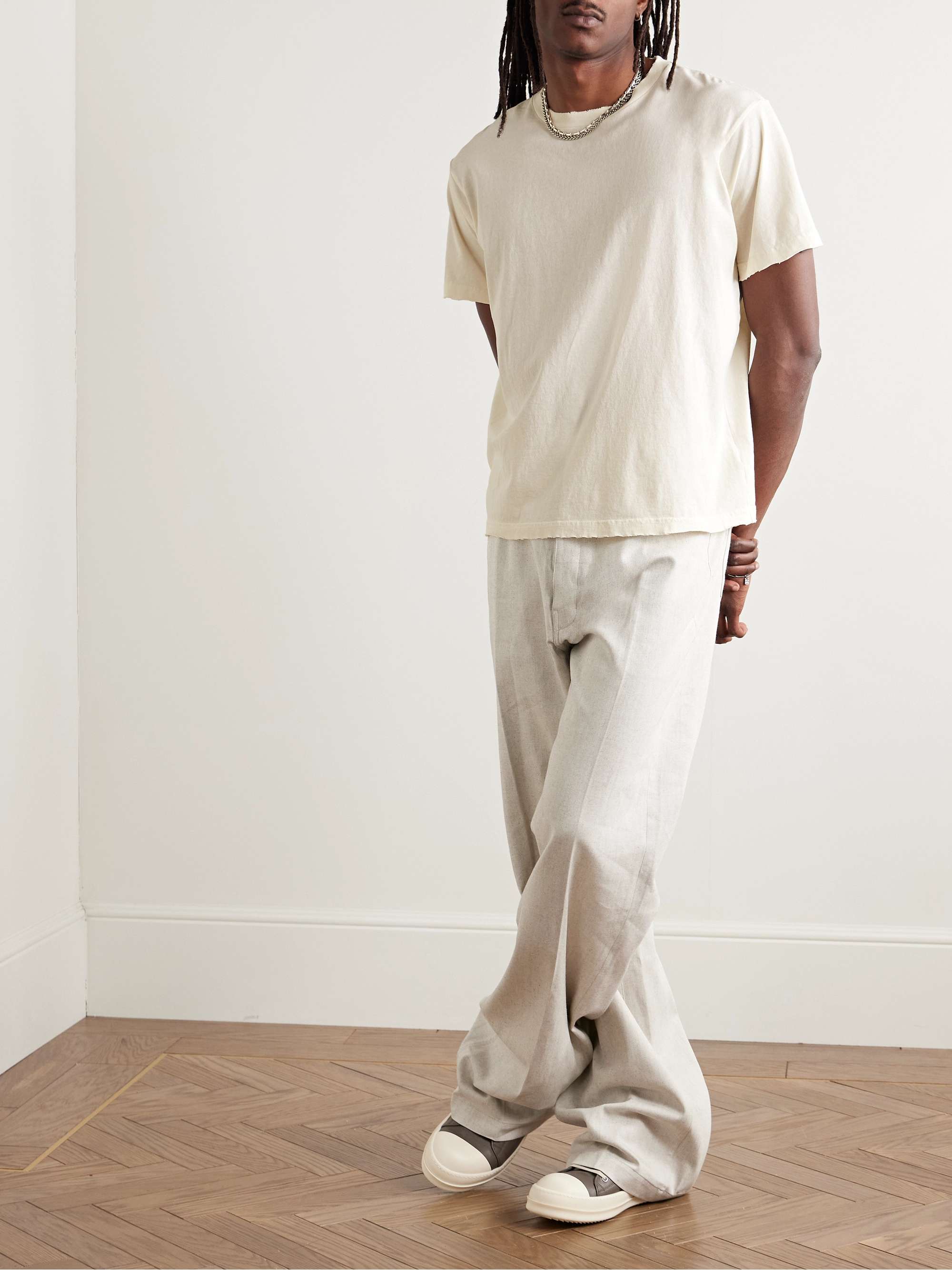 Folsom Distressed Cotton-Jersey T-Shirt view
