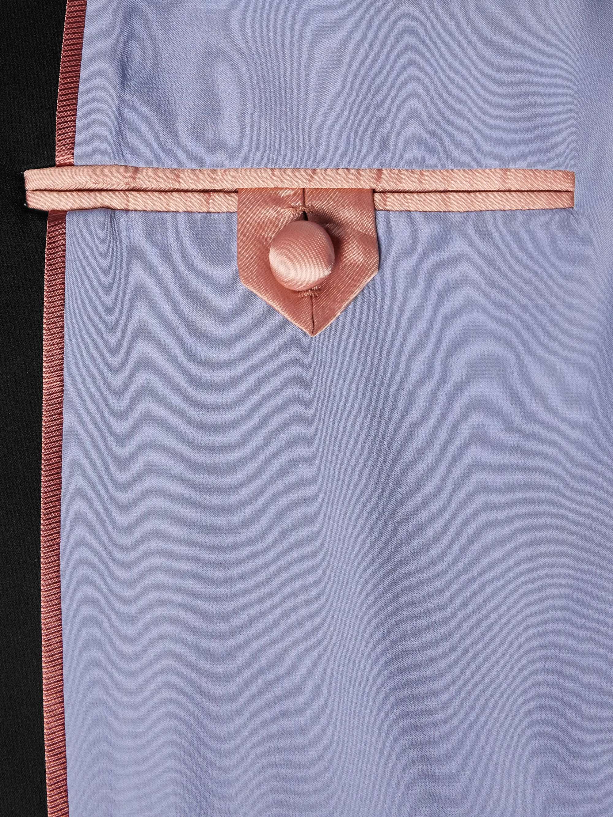Shawl-Collar Satin-Trimmed Grain de Poudre Wool Tuxedo Jacket view