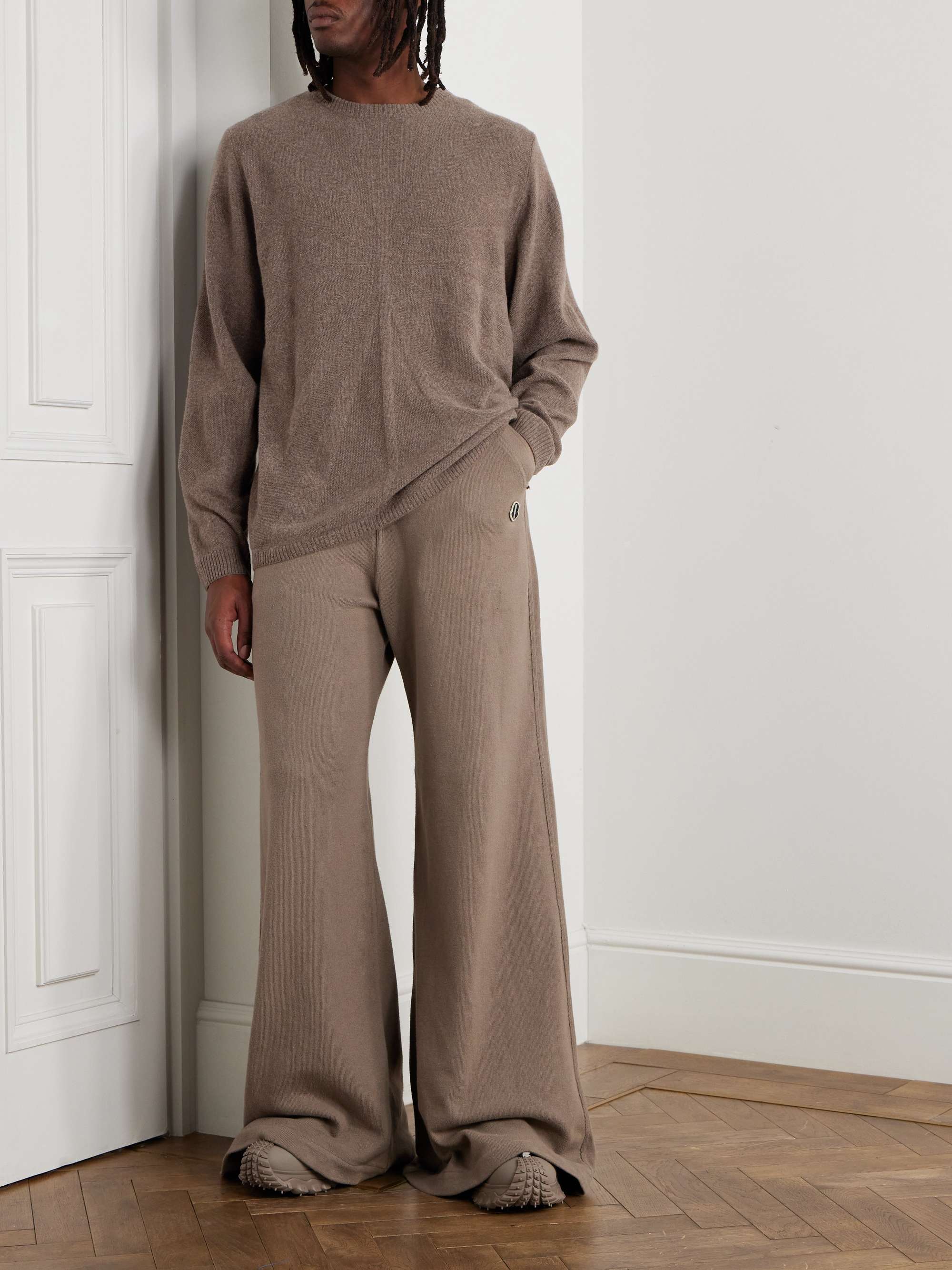 + Moncler Jacquard-Knit Virgin Wool and Cashmere-Blend Sweater view
