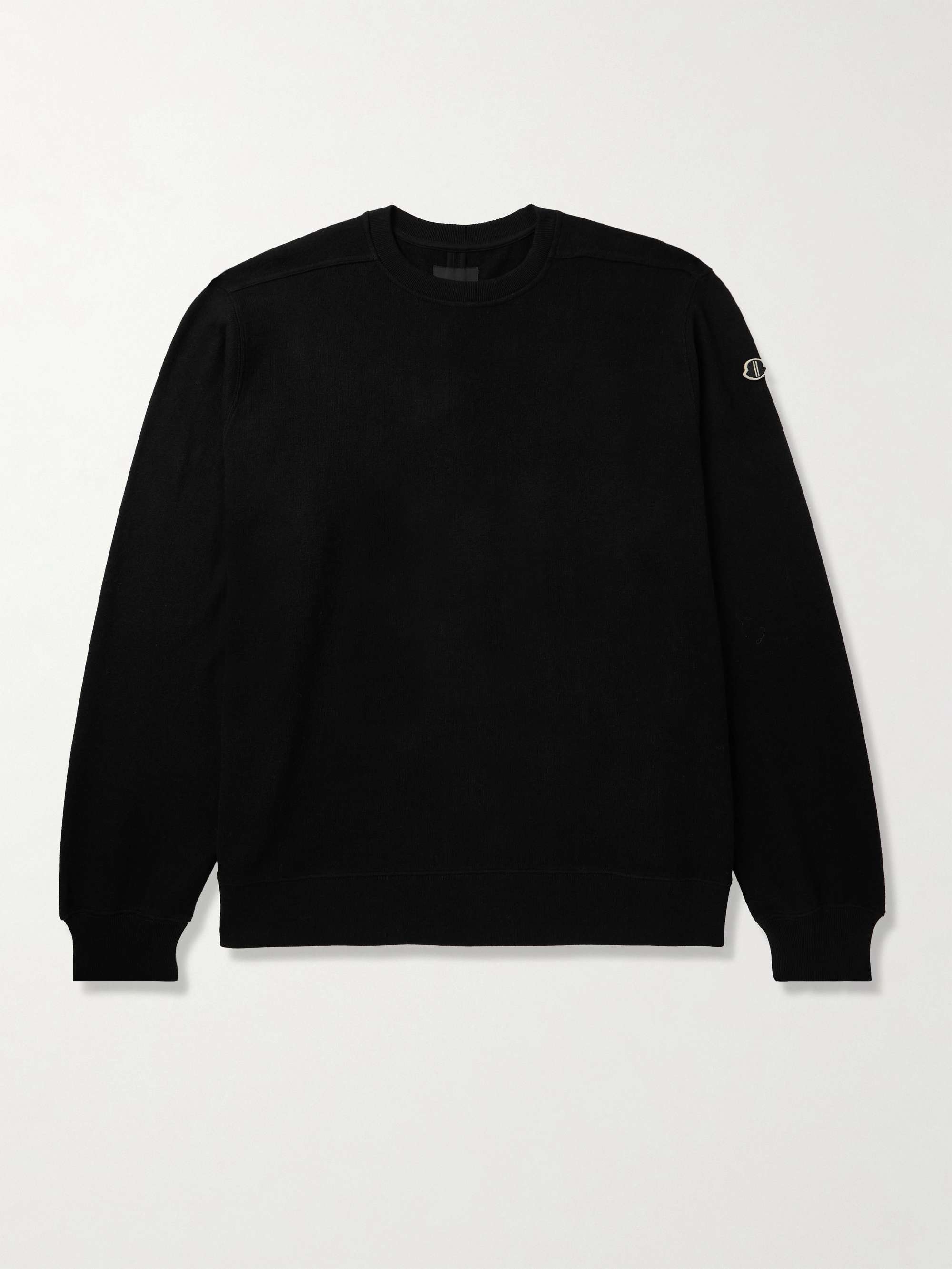 + Moncler Jumbo Logo-Appliquéd Cotton-Jersey Sweatshirt view