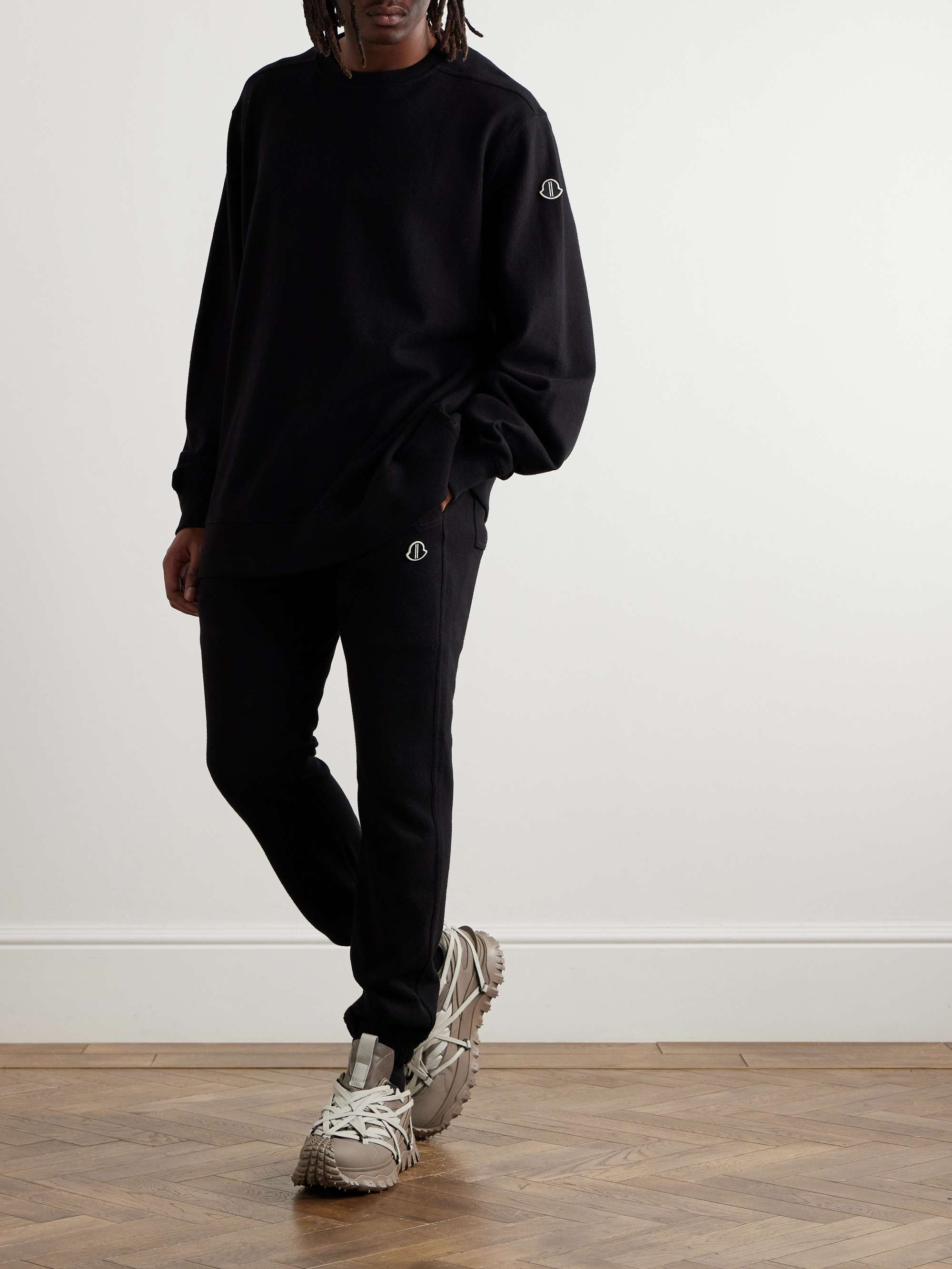 + Moncler Jumbo Logo-Appliquéd Cotton-Jersey Sweatshirt view